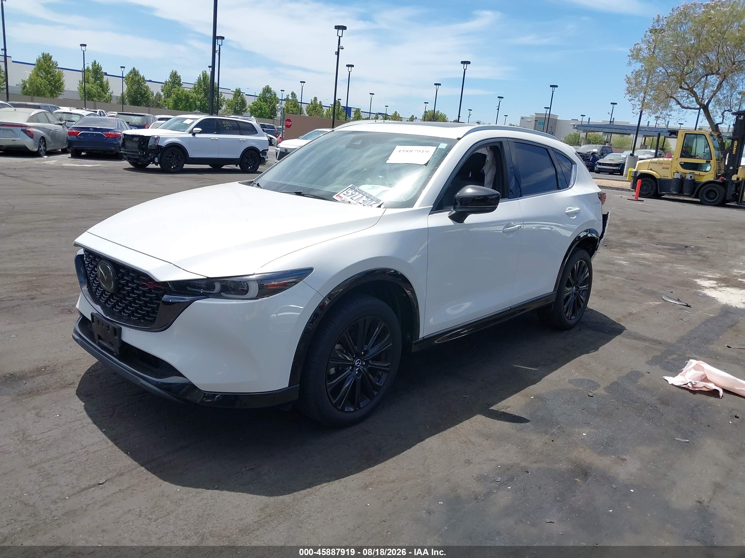 2023 Mazda Cx-5 VIN JM3KFBAY6P0124301 IAAI salvage auction — Rear End, Salvage Certificate (California), sold $7,900 on 2026-09-13 (photo 2)