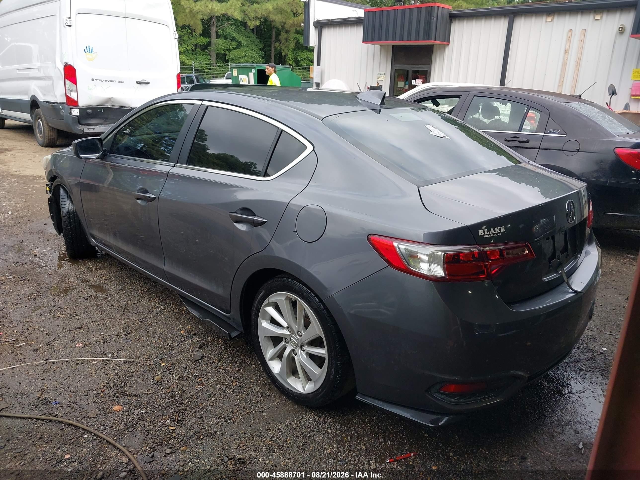 2017 Acura ILX VIN 19UDE2F34HA012840 IAAI salvage auction — Front End, Clear (Virginia), sold $3,100 on 2026-09-14 (photo 3)