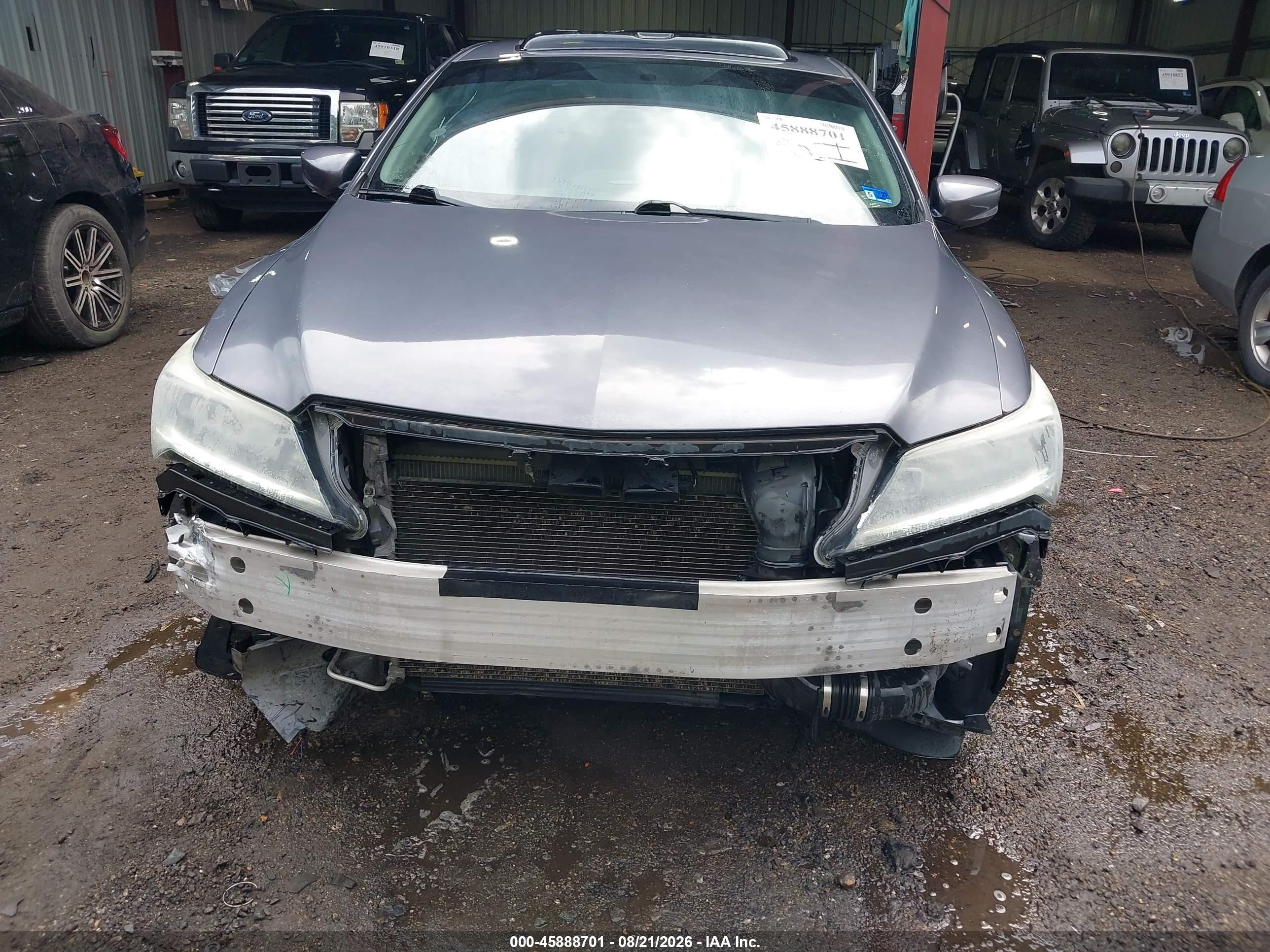 2017 Acura ILX VIN 19UDE2F34HA012840 IAAI salvage auction — Front End, Clear (Virginia), sold $3,100 on 2026-09-14 (photo 6)