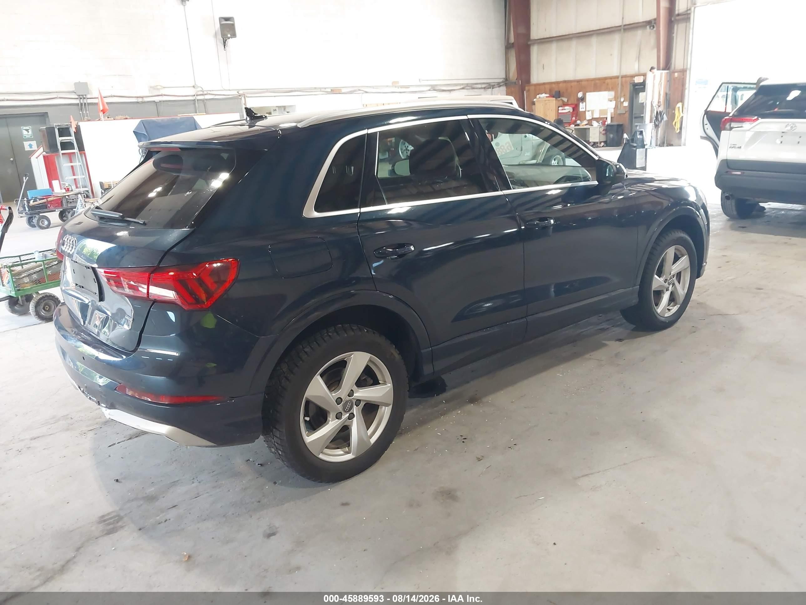 2020 Audi Q3 VIN WA1AECF36L1108785 IAAI salvage auction — Rear End, Mv-907A (New York), sold $8,500 on 2026-09-26 (photo 4)
