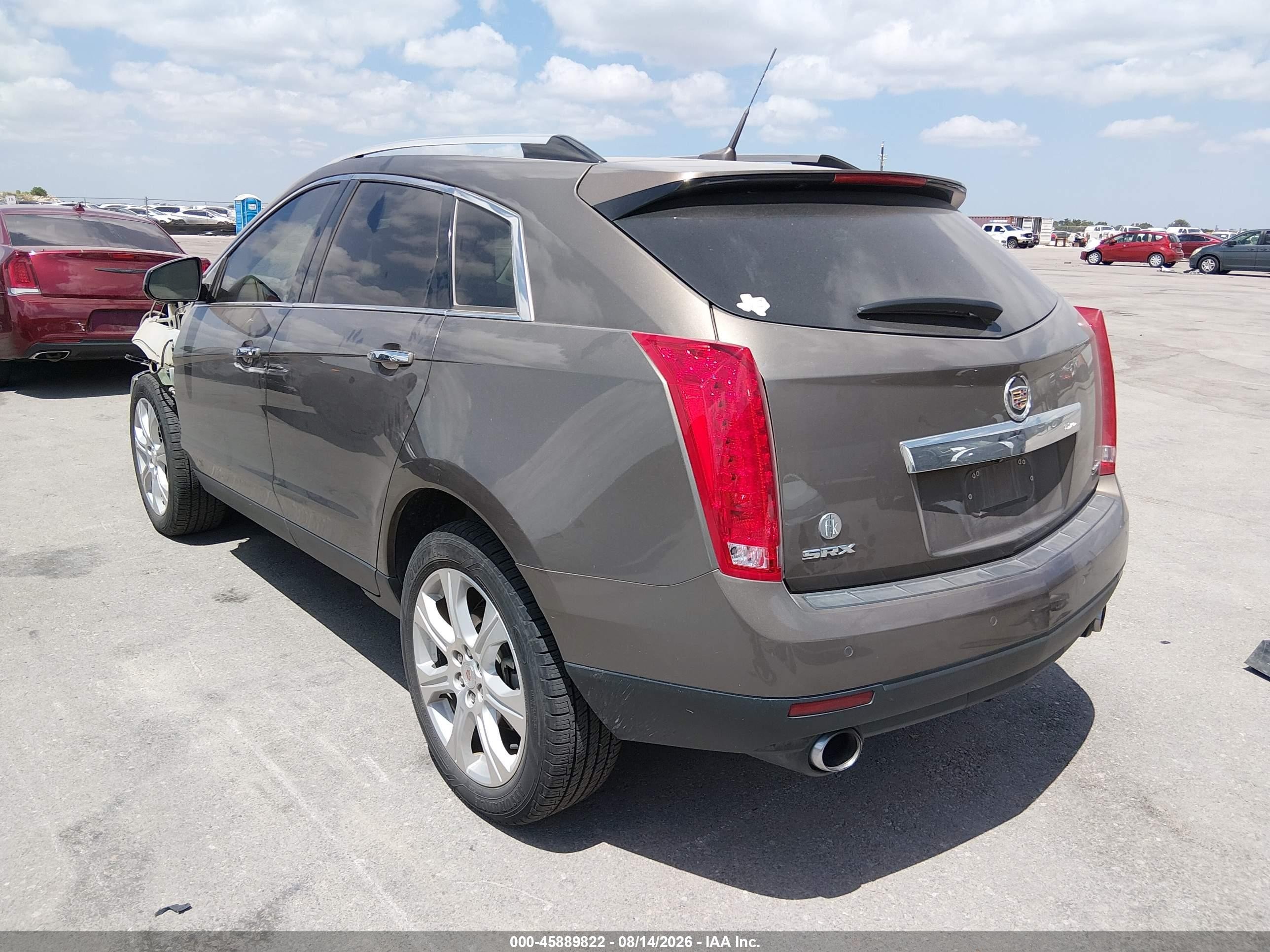 2014 Cadillac SRX VIN 3GYFNDE3XES593091 IAAI salvage auction — Unknown, Original (Texas), sold $1,900 on 2026-09-19 (photo 3)
