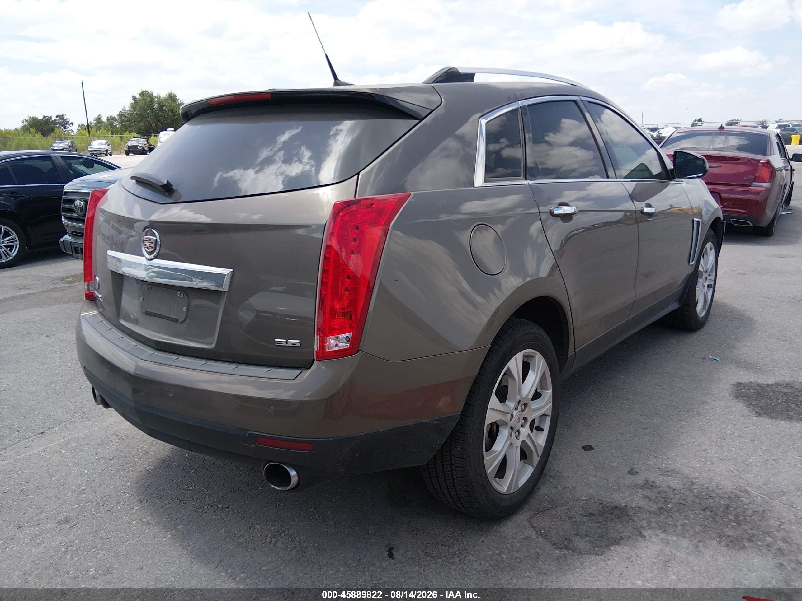 2014 Cadillac SRX VIN 3GYFNDE3XES593091 IAAI salvage auction — Unknown, Original (Texas), sold $1,900 on 2026-09-19 (photo 4)
