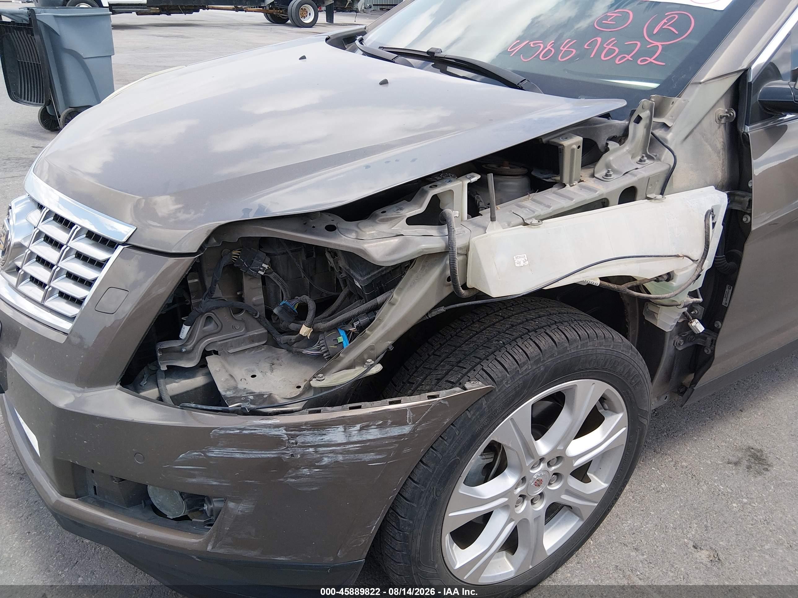 2014 Cadillac SRX VIN 3GYFNDE3XES593091 IAAI salvage auction — Unknown, Original (Texas), sold $1,900 on 2026-09-19 (photo 6)