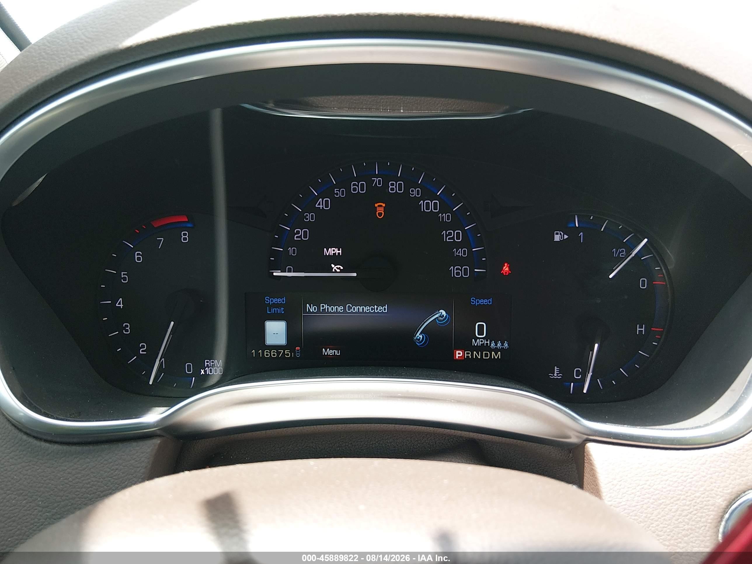 2014 Cadillac SRX VIN 3GYFNDE3XES593091 IAAI salvage auction — Unknown, Original (Texas), sold $1,900 on 2026-09-19 (photo 7)
