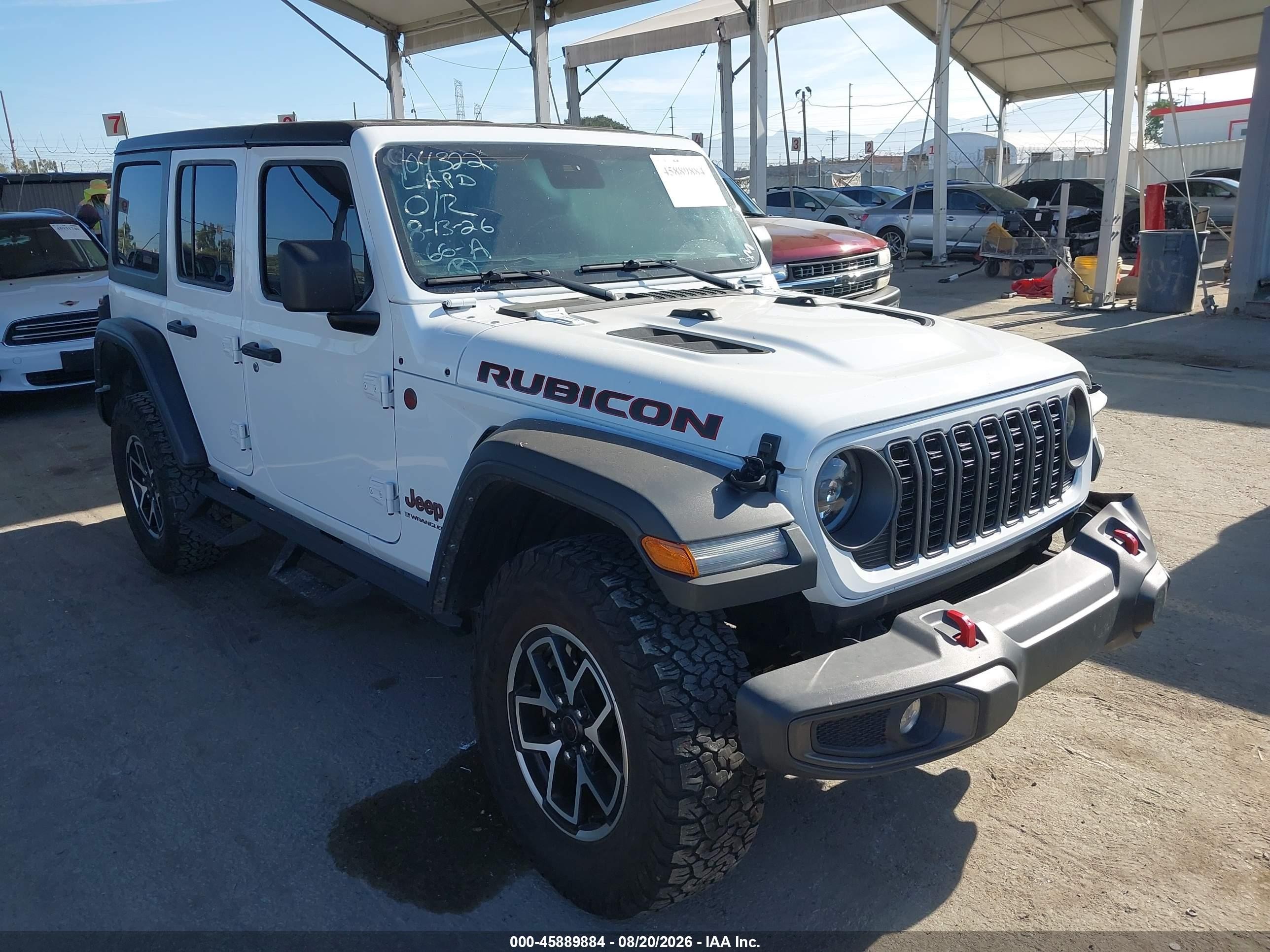 2025 Jeep Wrangler VIN 1C4PJXFN9SW538171 IAAI salvage auction — Unknown, Wait Title, sold $13,600 on 2026-09-20 (photo 1)