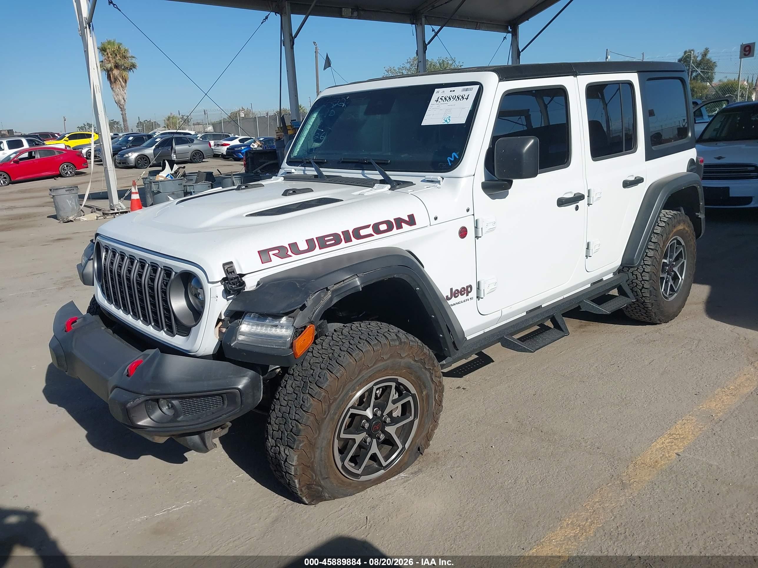 2025 Jeep Wrangler VIN 1C4PJXFN9SW538171 IAAI salvage auction — Unknown, Wait Title, sold $13,600 on 2026-09-20 (photo 2)