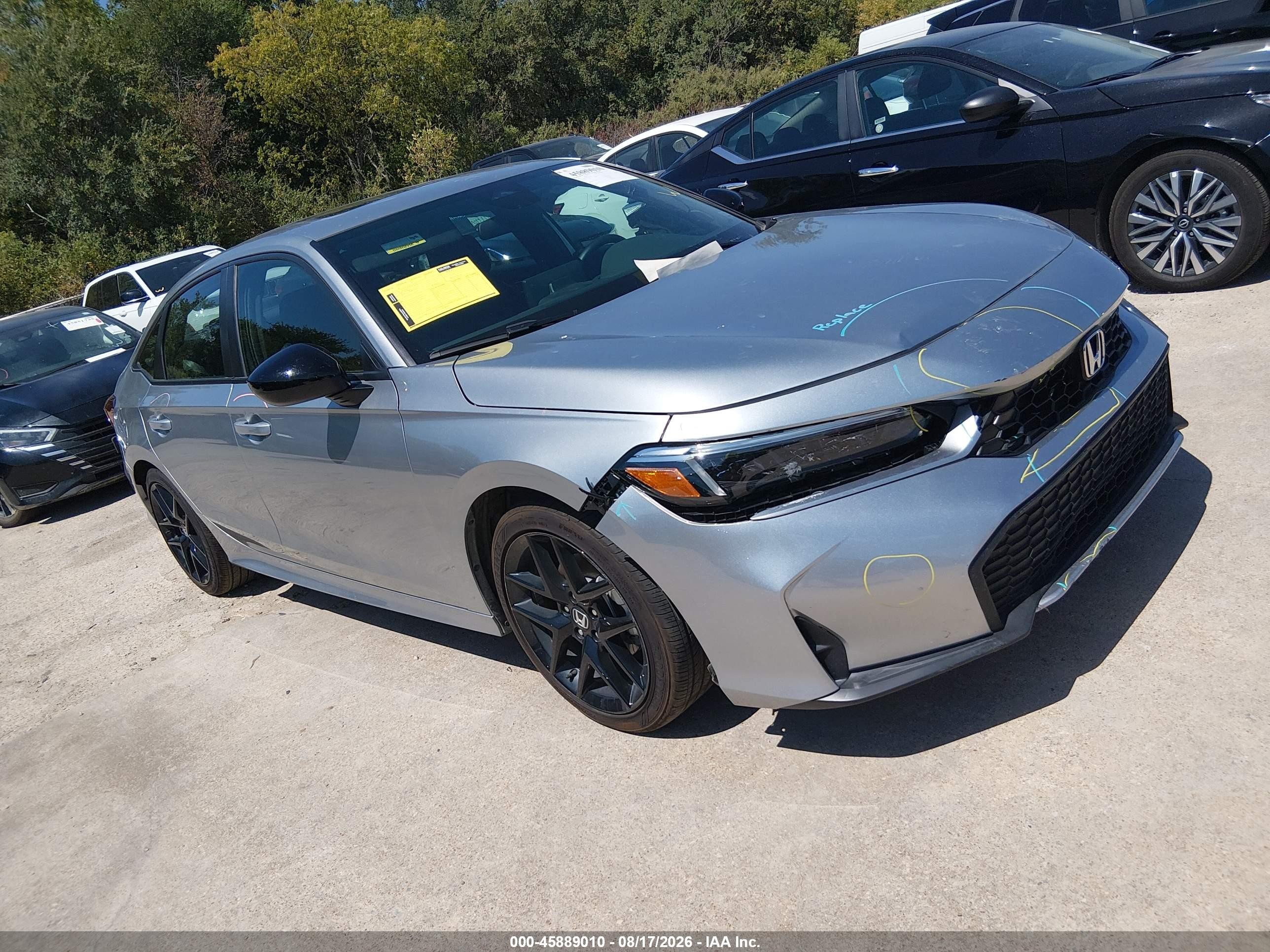 2026 Honda Civic Hybrid VIN 2HGFE4F89TH336747 — IAAI salvage auction photo