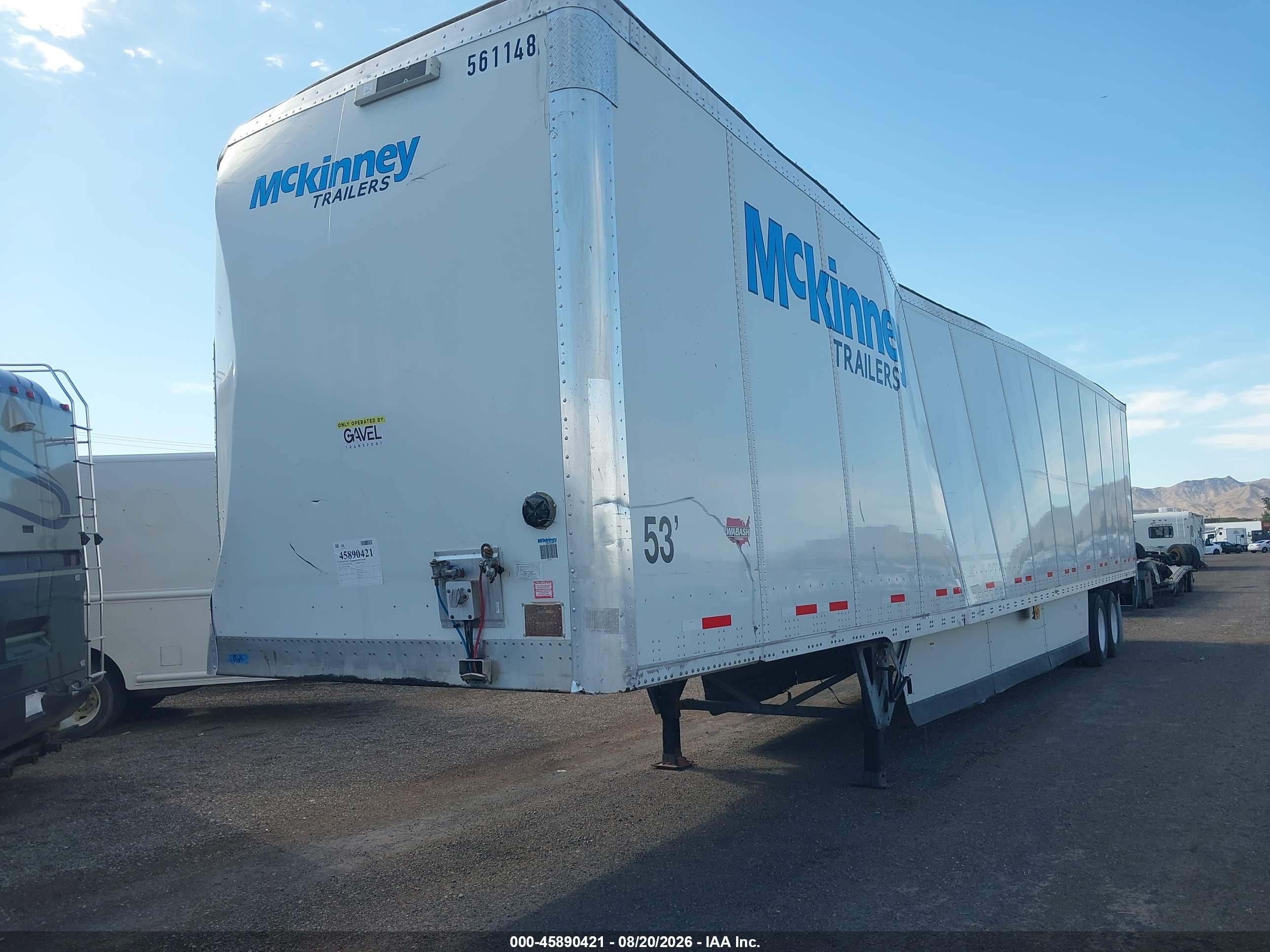 2019 Wabash National Corp 53' Semi Trailer VIN 1JJV532D1KL102005 IAAI salvage auction — Rollover, Salvage (California), sold $500 on 2026-09-09 (photo 2)