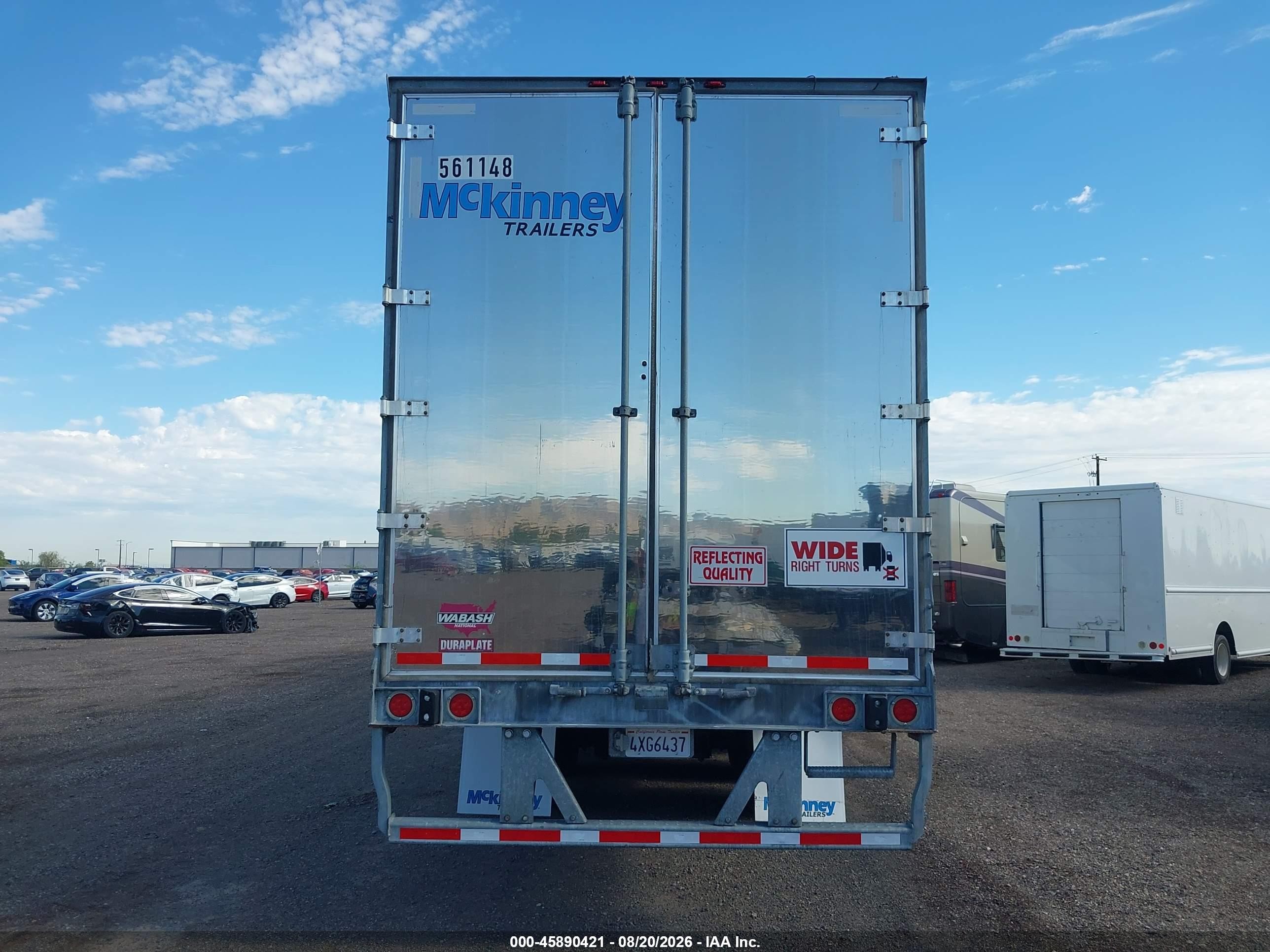 2019 Wabash National Corp 53' Semi Trailer VIN 1JJV532D1KL102005 IAAI salvage auction — Rollover, Salvage (California), sold $500 on 2026-09-09 (photo 5)