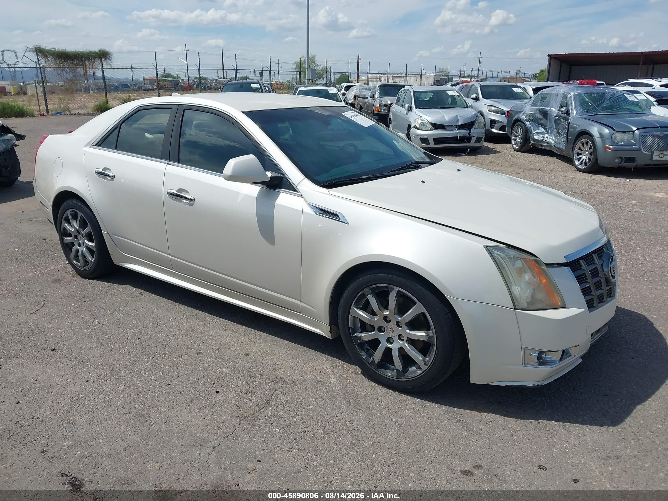 2012 Cadillac Cts VIN 1G6DE5E50C0130551 IAAI salvage auction — Rear End, Salvage (Arizona), sold $800 on 2026-09-03 (photo 1)