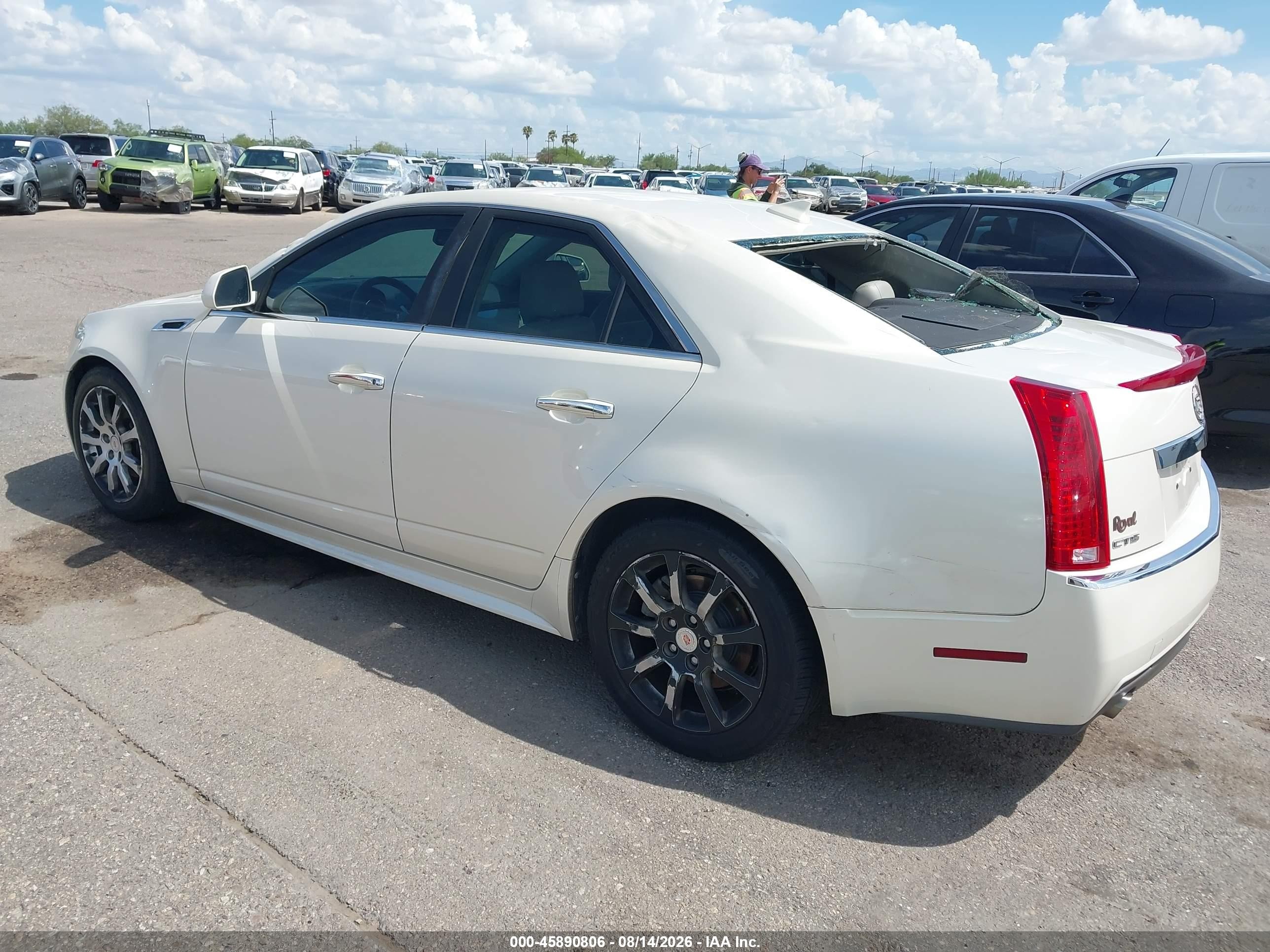 2012 Cadillac Cts VIN 1G6DE5E50C0130551 IAAI salvage auction — Rear End, Salvage (Arizona), sold $800 on 2026-09-03 (photo 3)