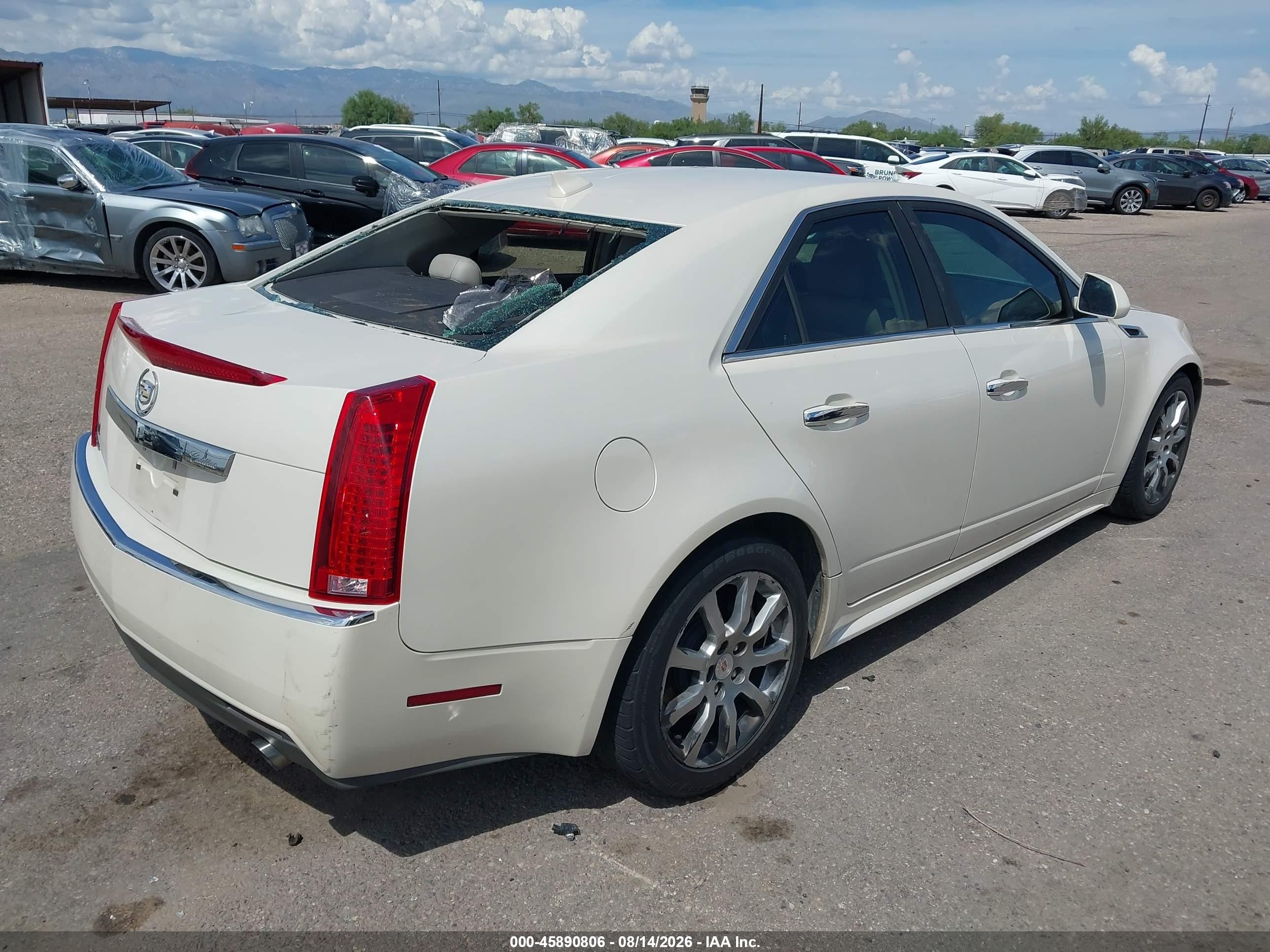 2012 Cadillac Cts VIN 1G6DE5E50C0130551 IAAI salvage auction — Rear End, Salvage (Arizona), sold $800 on 2026-09-03 (photo 4)