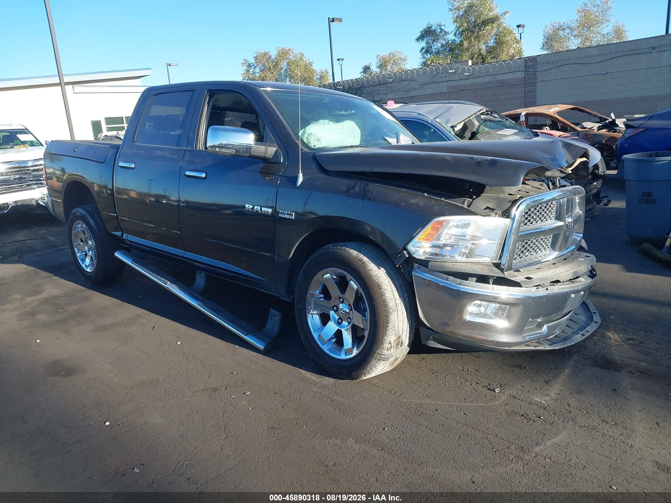2009 Dodge Ram VIN 1D3HB13T69J519707 IAAI salvage auction — Side, Salvage Certificate (California), sold $850 on 2026-09-13 (photo 1)
