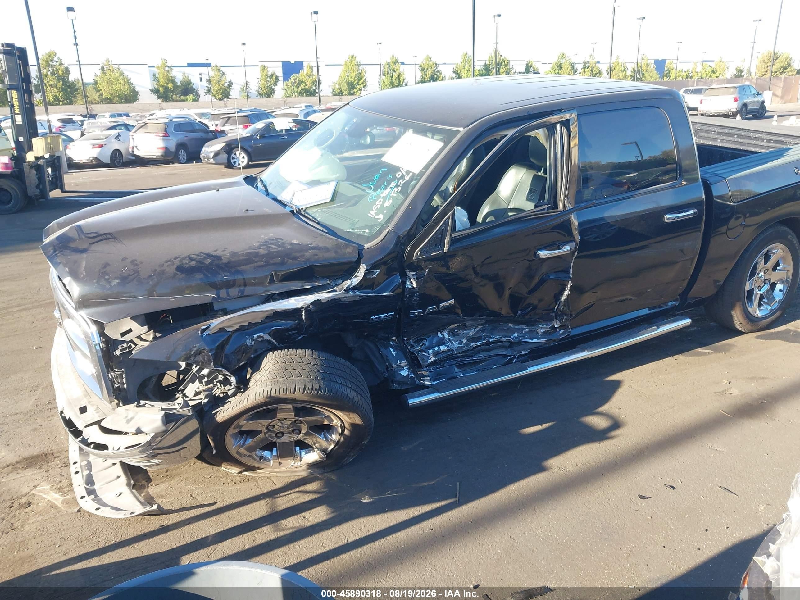 2009 Dodge Ram VIN 1D3HB13T69J519707 IAAI salvage auction — Side, Salvage Certificate (California), sold $850 on 2026-09-13 (photo 6)