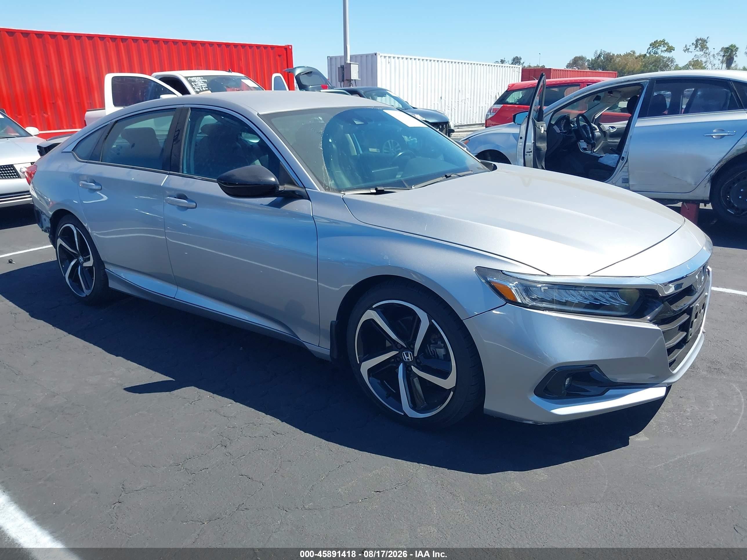 2022 Honda Accord VIN 1HGCV1F47NA025205 — IAAI salvage auction photo