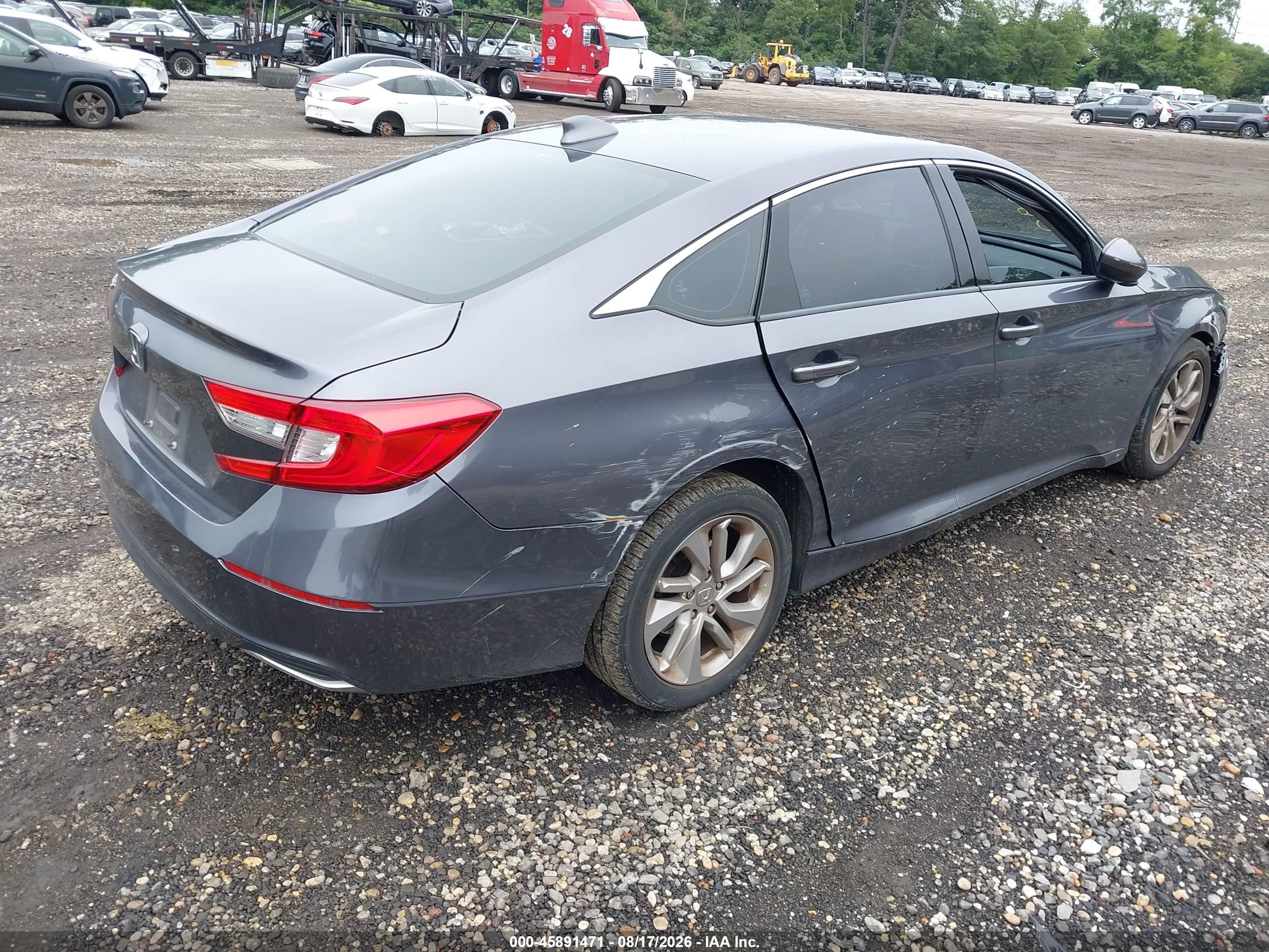 2020 Honda Accord VIN 1HGCV1F18LA020419 IAAI salvage auction — Front & Rear, Mv-907A (New York), sold $5,850 on 2026-09-09 (photo 4)