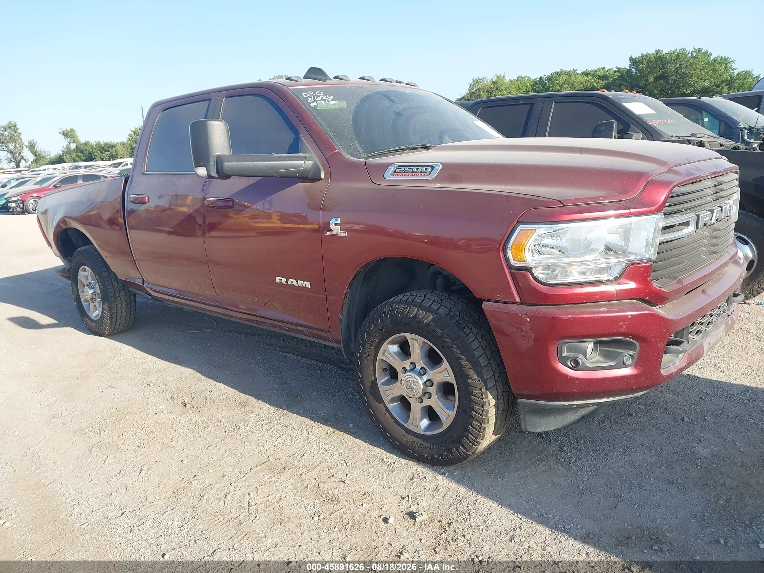 2020 Ram 2500 VIN 3C6UR5DL3LG115093 — IAAI salvage auction photo