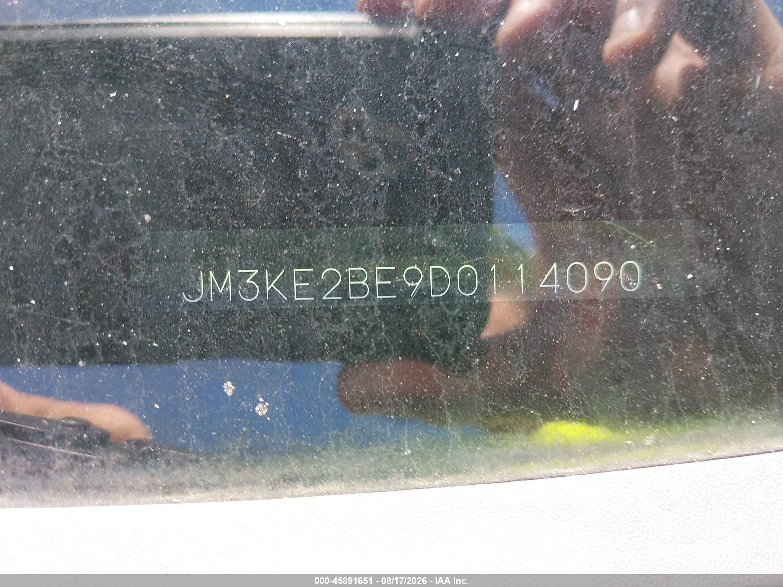2013 Mazda CX-5 VIN JM3KE2BE9D0114090 IAAI salvage auction — Side, Salvage (South Carolina), sold $1,550 on 2026-09-24 (photo 9)