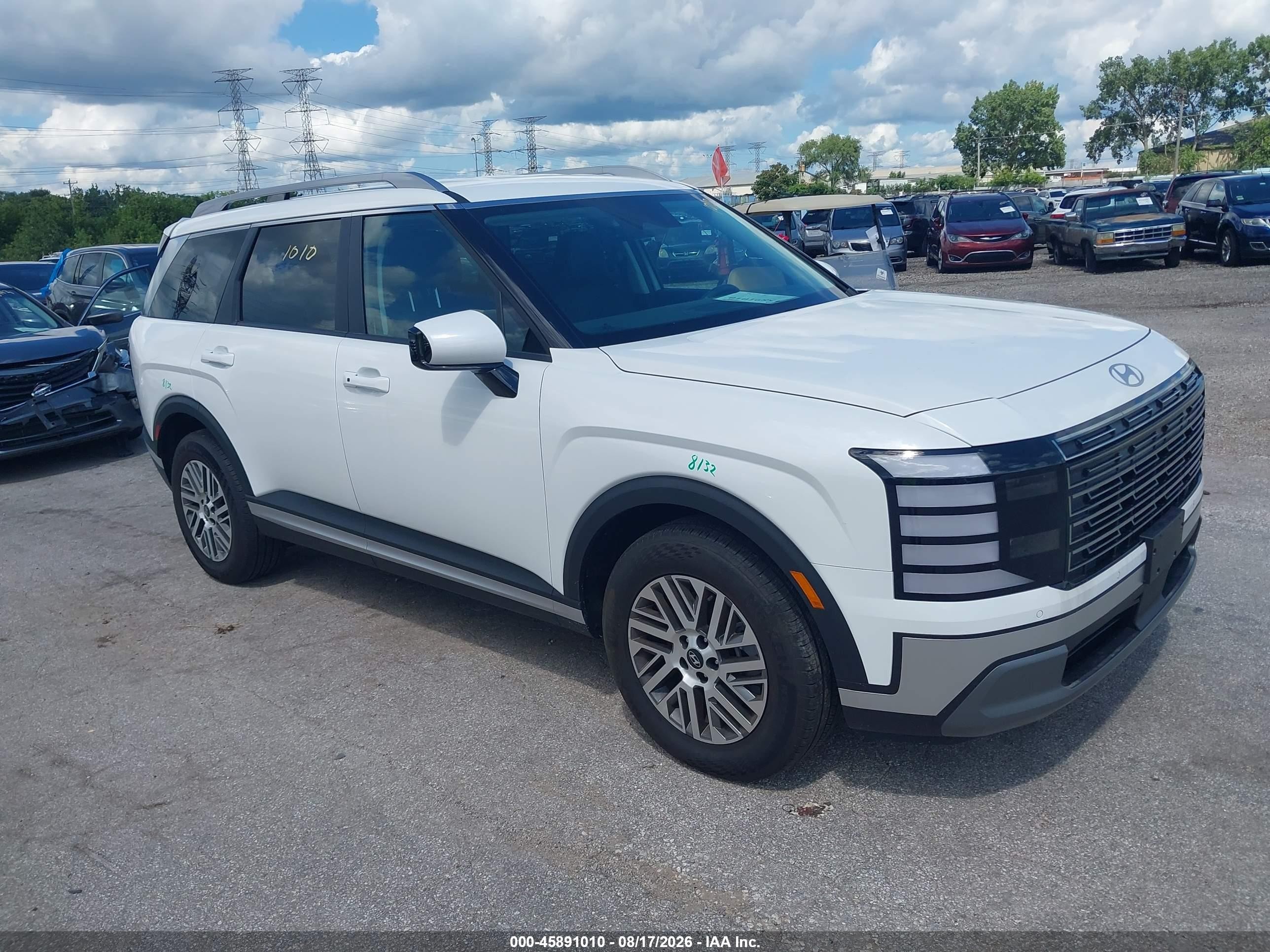 2026 Hyundai Palisade VIN KM8RLES22TU103665 IAAI salvage auction — Rear End, Salvage (Illinois), sold $21,100 on 2026-10-02 (photo 1)