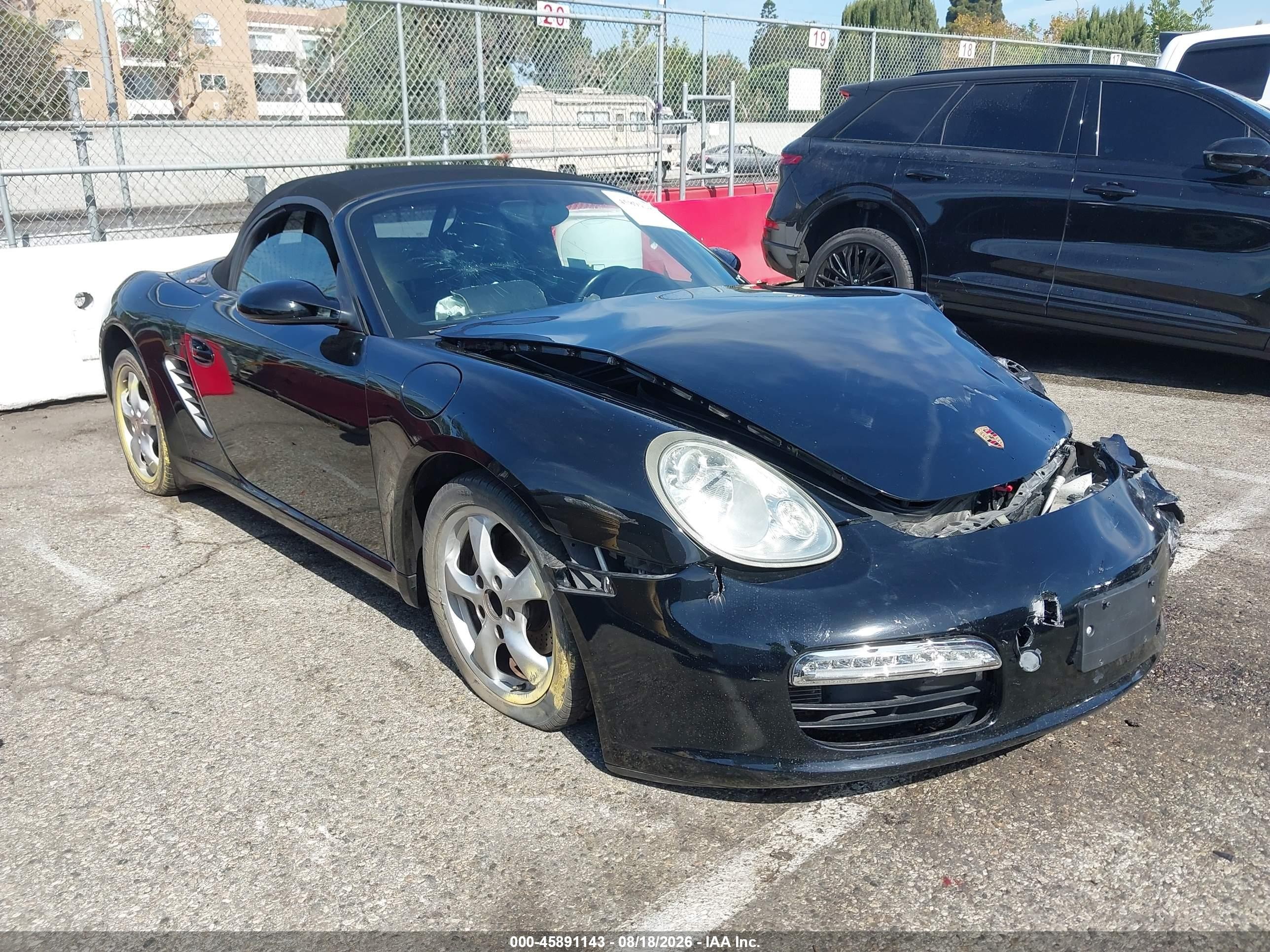 2005 Porsche Boxster VIN WP0CA29815U711351 IAAI salvage auction — Unknown, Salvage (California), sold $1,150 on 2026-09-13 (photo 1)