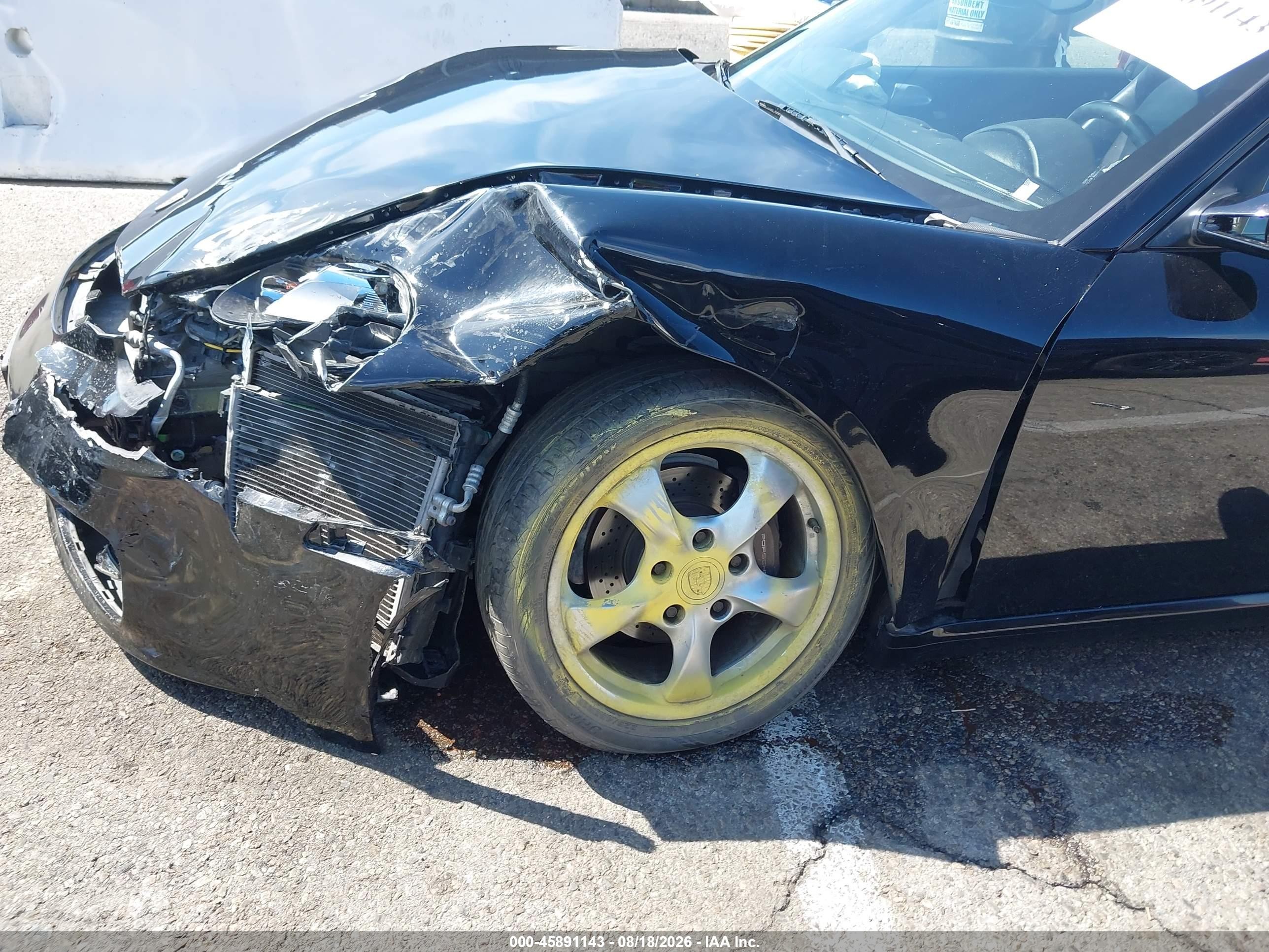 2005 Porsche Boxster VIN WP0CA29815U711351 IAAI salvage auction — Unknown, Salvage (California), sold $1,150 on 2026-09-13 (photo 6)