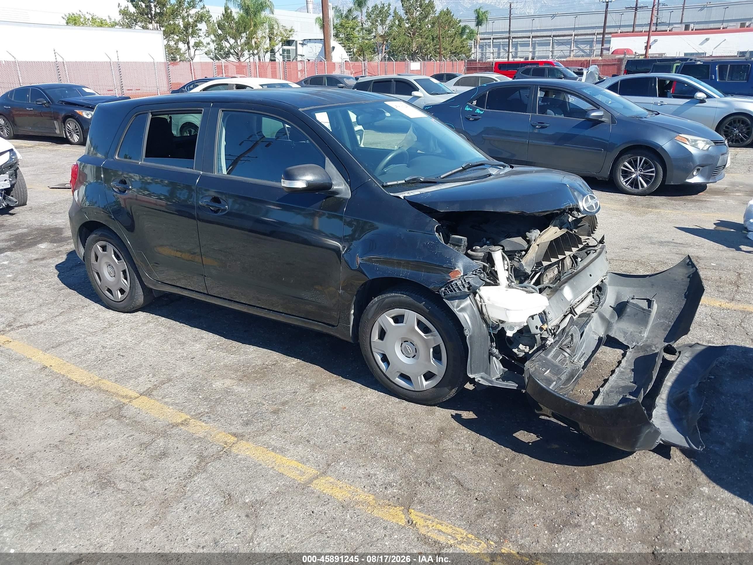 2014 Scion Xd VIN JTKKUPB44E1045412 IAAI salvage auction — Front End, Salvage (California), sold $350 on 2026-09-12 (photo 1)