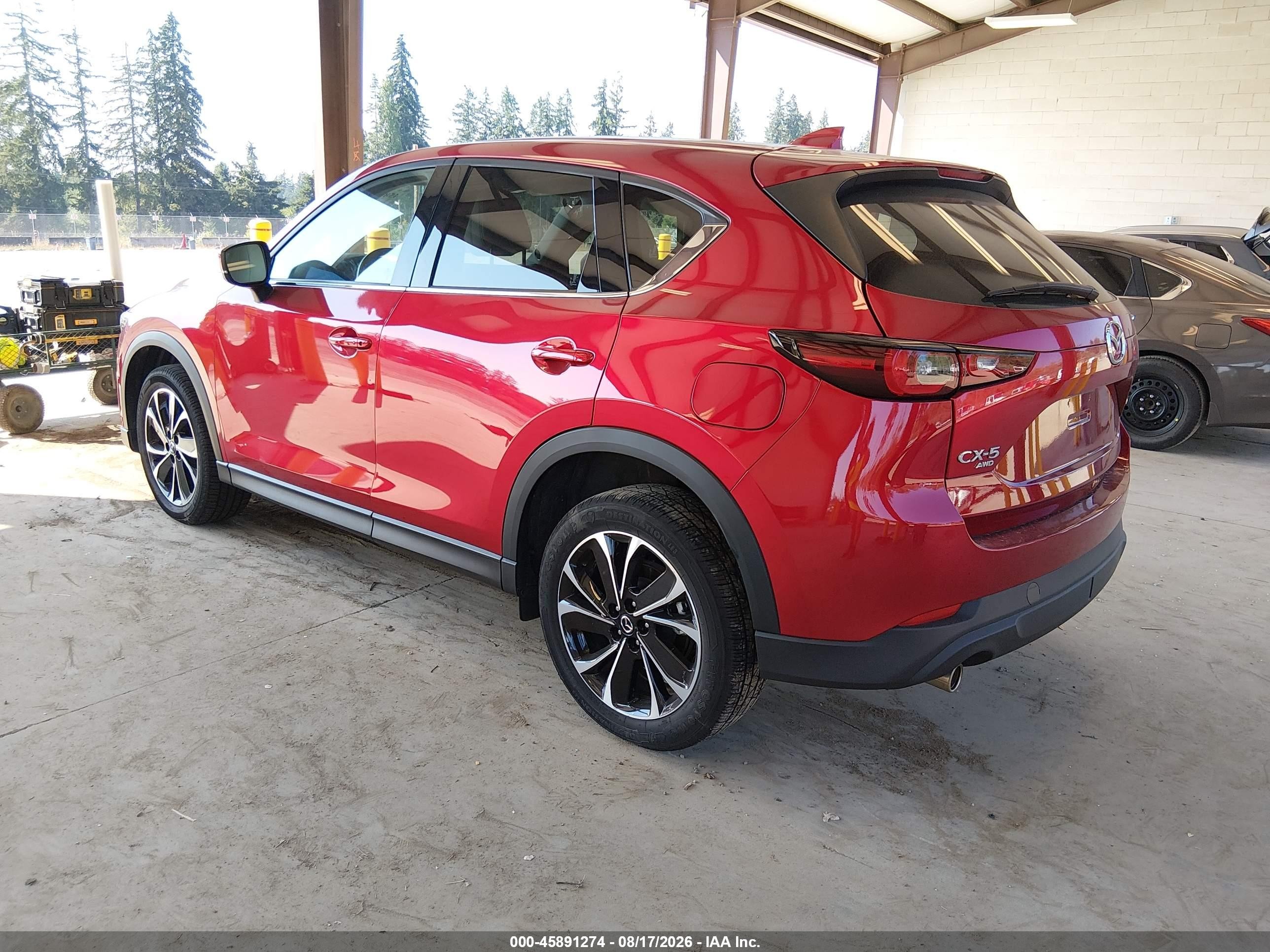 2023 Mazda Cx-5 VIN JM3KFBEM8P0130625 IAAI salvage auction — Side, Bill Of Sale (Washington), sold $7,100 on 2026-09-04 (photo 3)