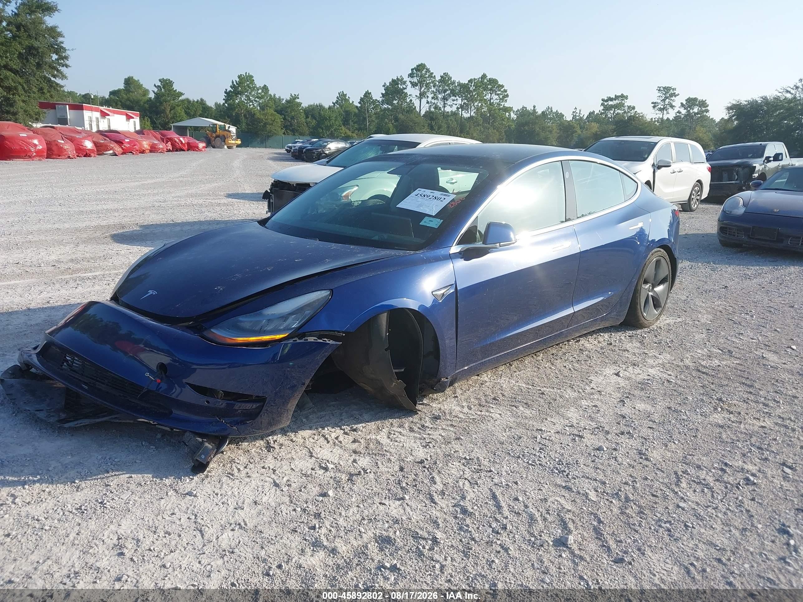 2019 Tesla Model 3 VIN 5YJ3E1EA0KF435465 IAAI salvage auction — Front End, Rebuildable (Florida), sold $3,150 on 2026-09-23 (photo 2)