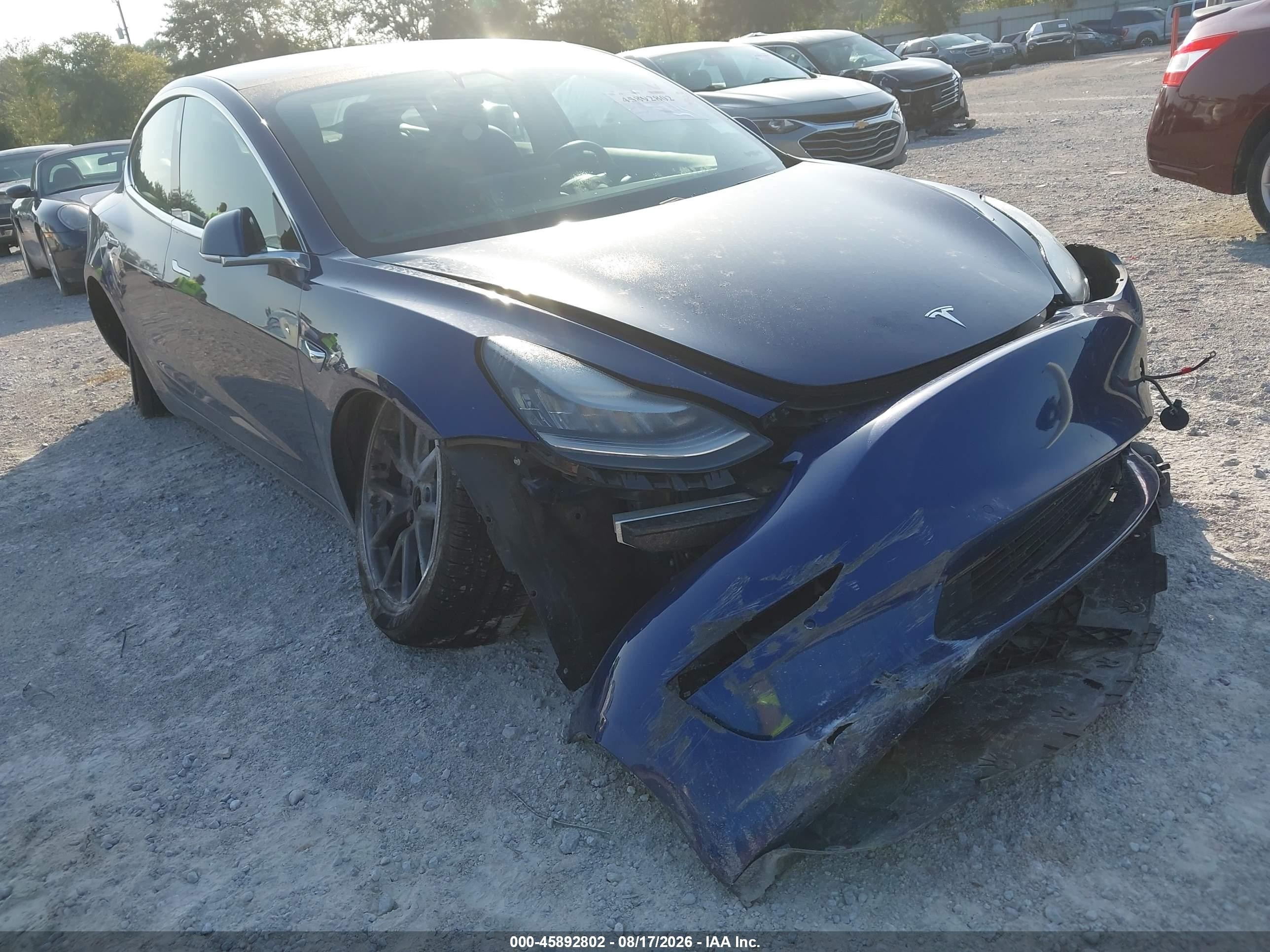 2019 Tesla Model 3 VIN 5YJ3E1EA0KF435465 IAAI salvage auction — Front End, Rebuildable (Florida), sold $3,150 on 2026-09-23 (photo 6)