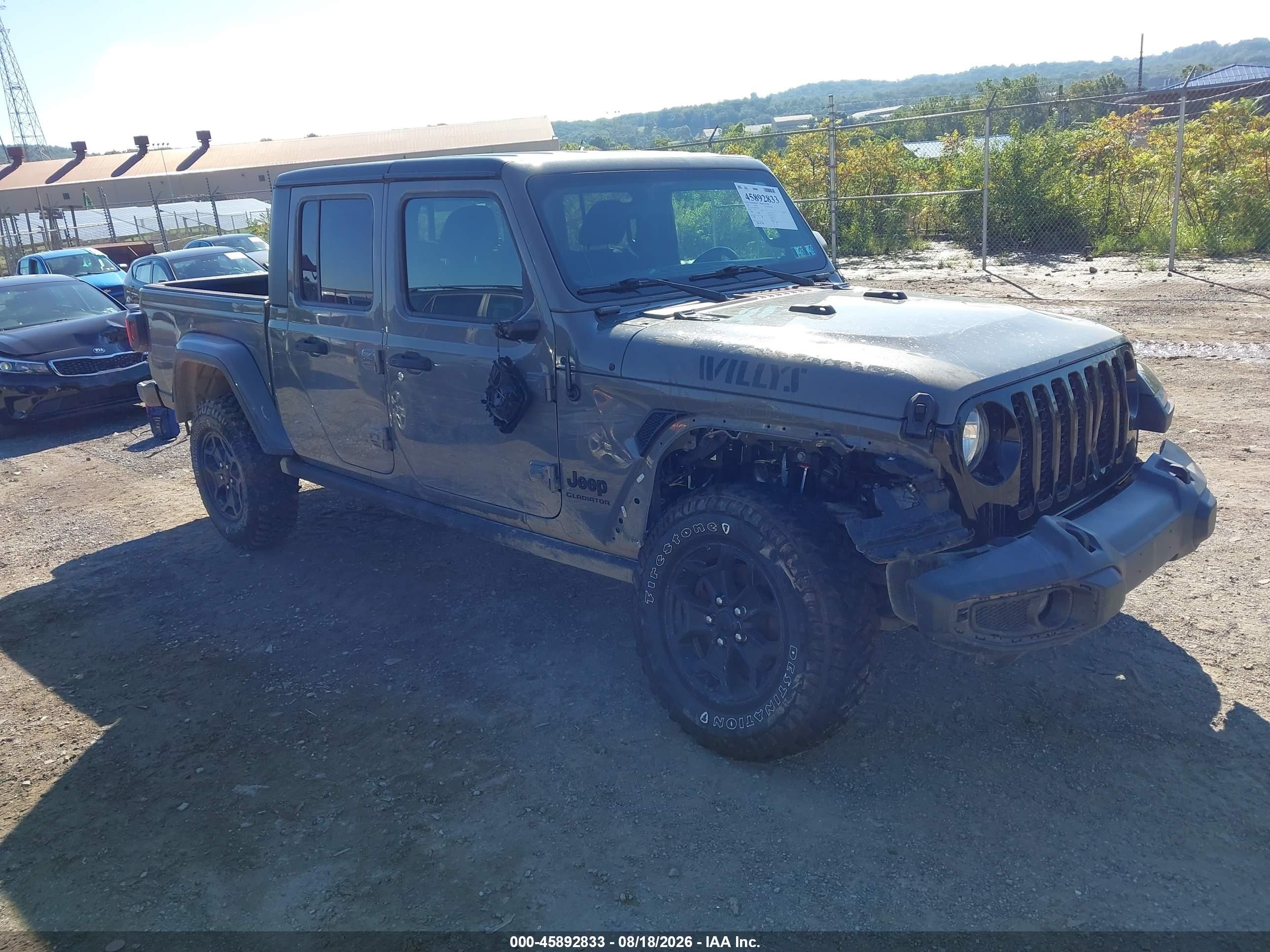 2022 Jeep Gladiator VIN 1C6HJTAG8NL119831 — IAAI salvage auction photo