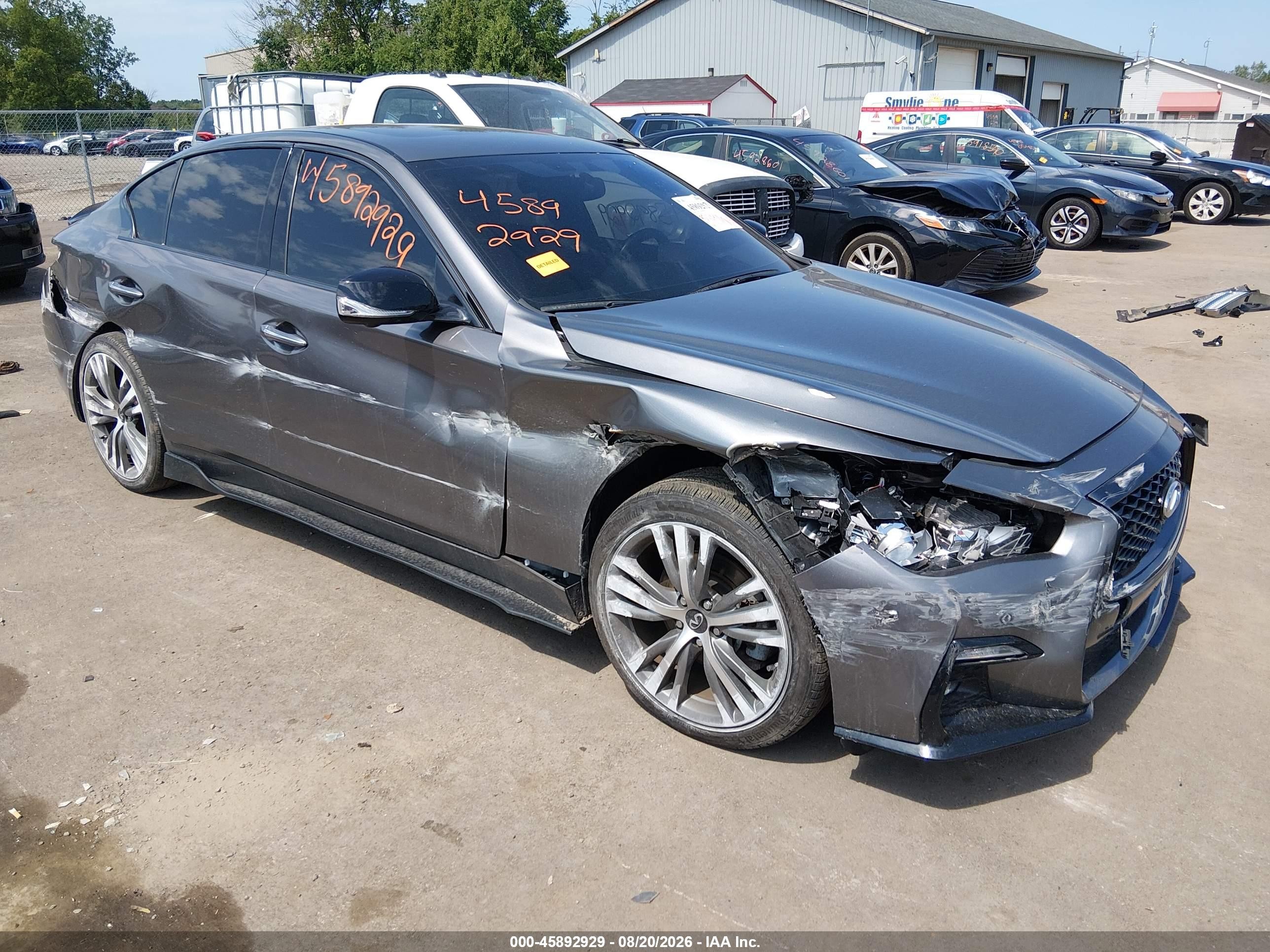 2023 Infiniti Q50 VIN JN1EV7CR2PM541826 — IAAI salvage auction photo