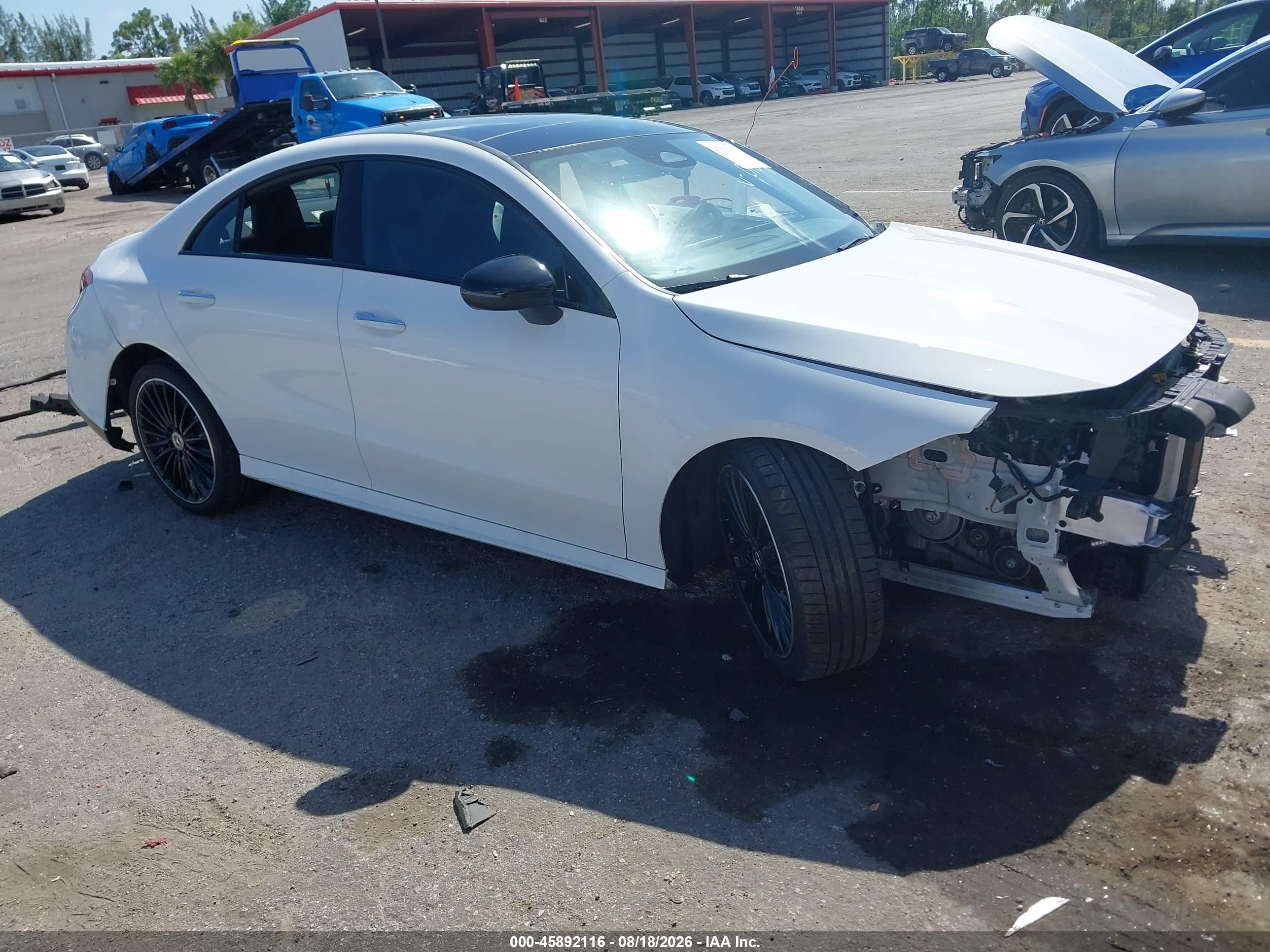2024 Mercedes-Benz CLA-Class VIN W1K5J4GB2RN450109 — IAAI salvage auction photo