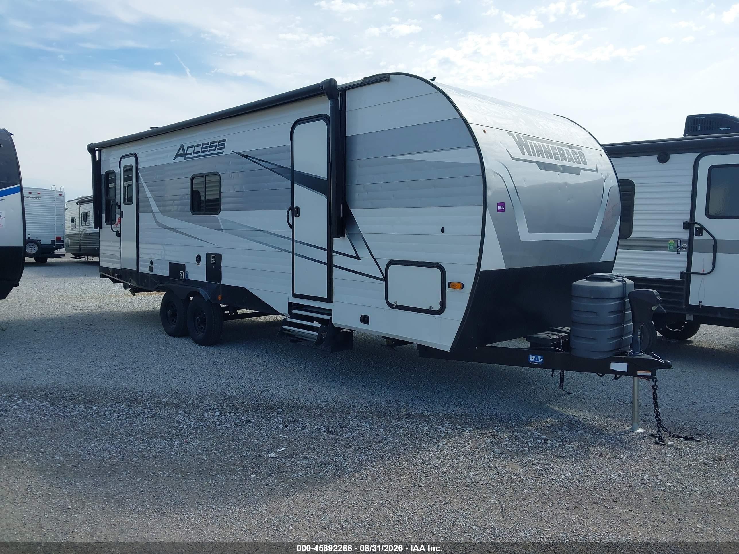 2024 Winnebago Access VIN 54CTA1T24R6067532 IAAI salvage auction — Hail, Certificate Of Title (Nebraska), sold $6,100 on 2026-09-22 (photo 1)