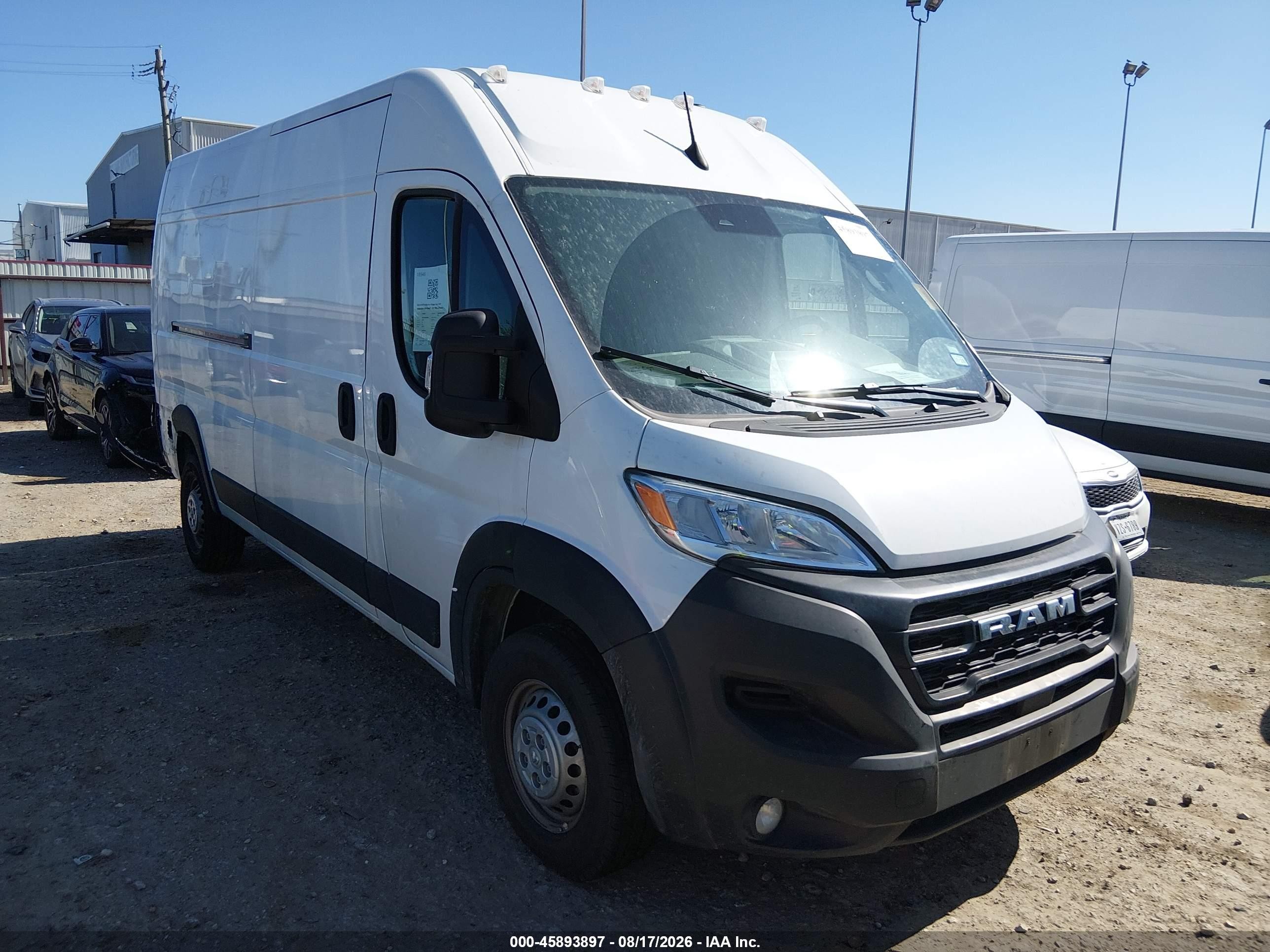 2026 Ram ProMaster 2500 VIN 3C6LRVDG6TE180238 — IAAI salvage auction photo