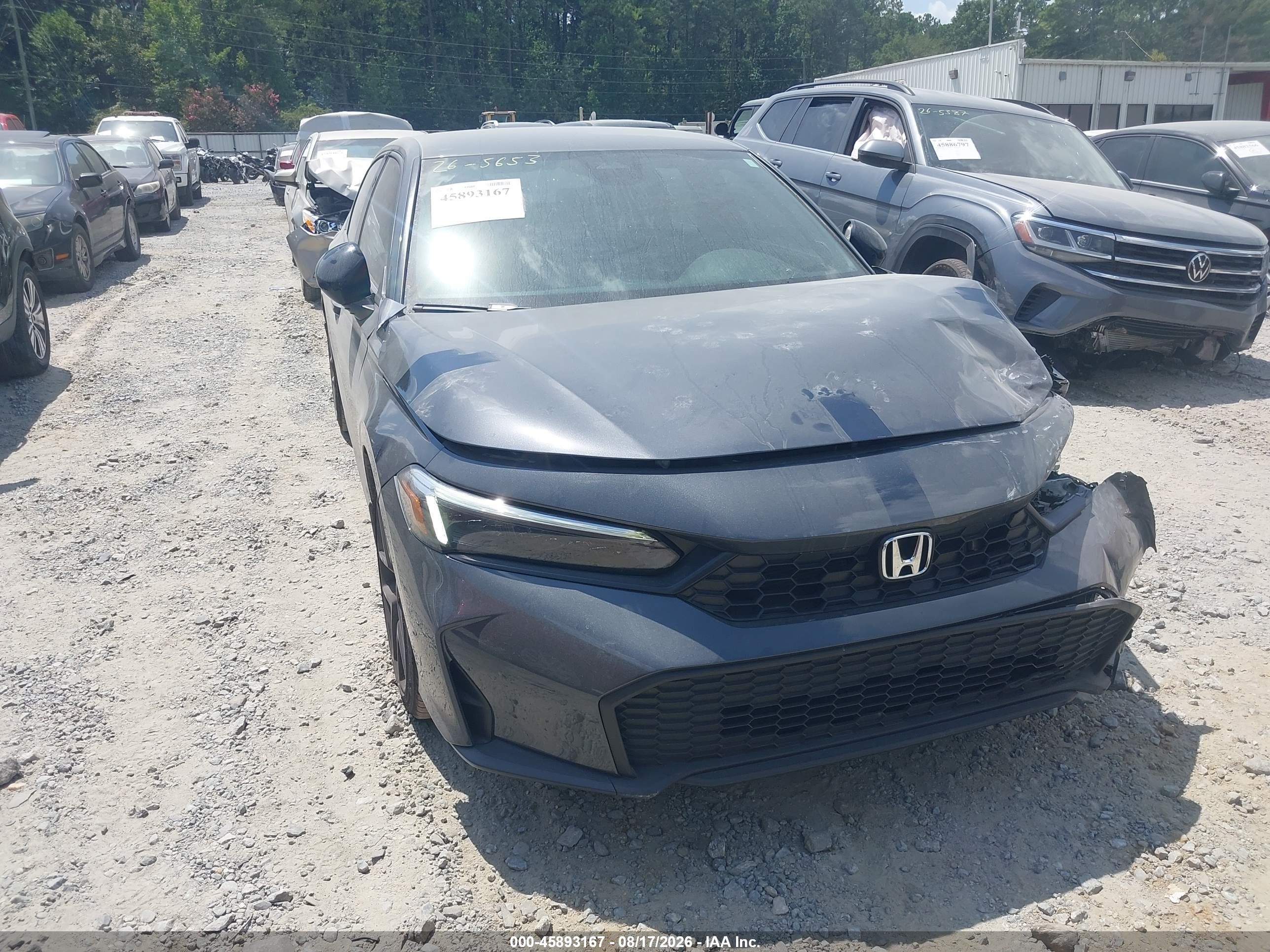 2026 Honda Civic VIN 2HGFE2F53TH566780 — IAAI salvage auction photo