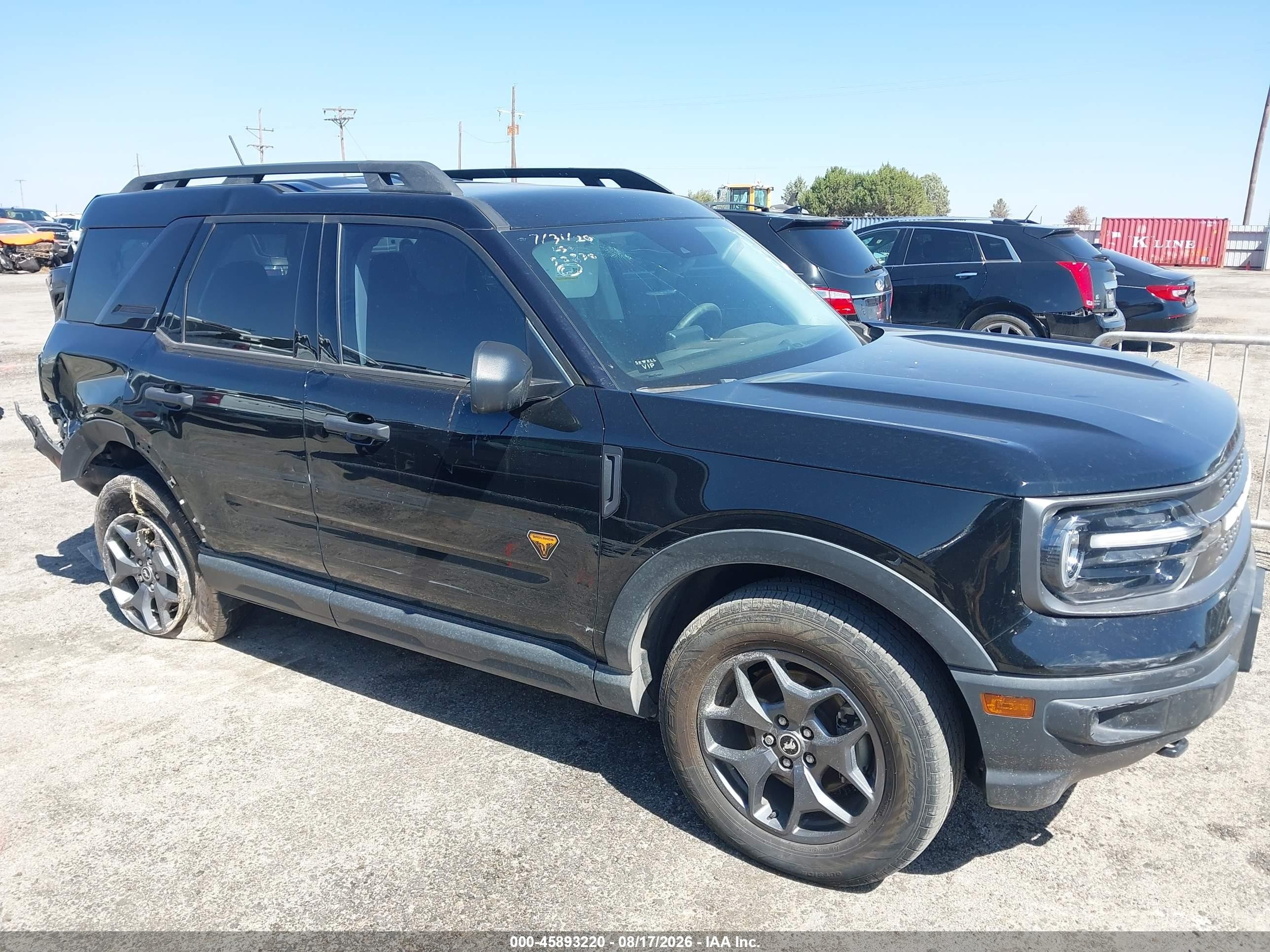 2021 Ford Bronco Sport VIN 3FMCR9D98MRA40599 — IAAI salvage auction photo