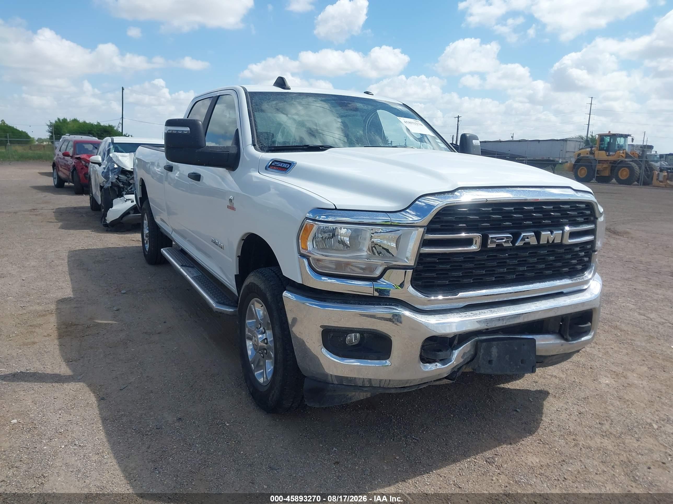 2024 Ram 2500 VIN 3C6UR5JL6RG340122 IAAI salvage auction — Front End, Enterprise Vehicles Clear Only (Texas), sold $33,500 on 2026-08-20 (photo 1)