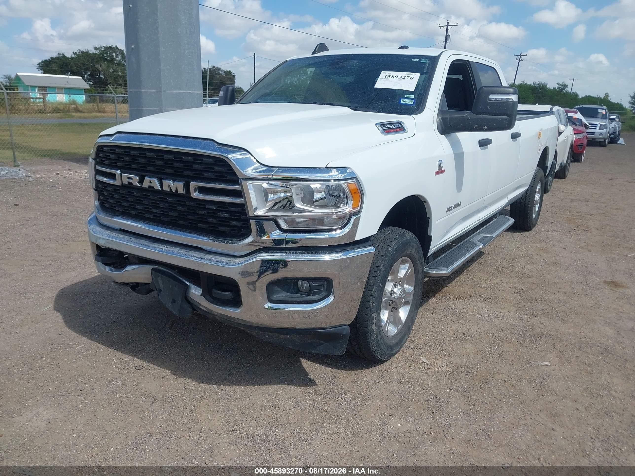 2024 Ram 2500 VIN 3C6UR5JL6RG340122 IAAI salvage auction — Front End, Enterprise Vehicles Clear Only (Texas), sold $33,500 on 2026-08-20 (photo 2)