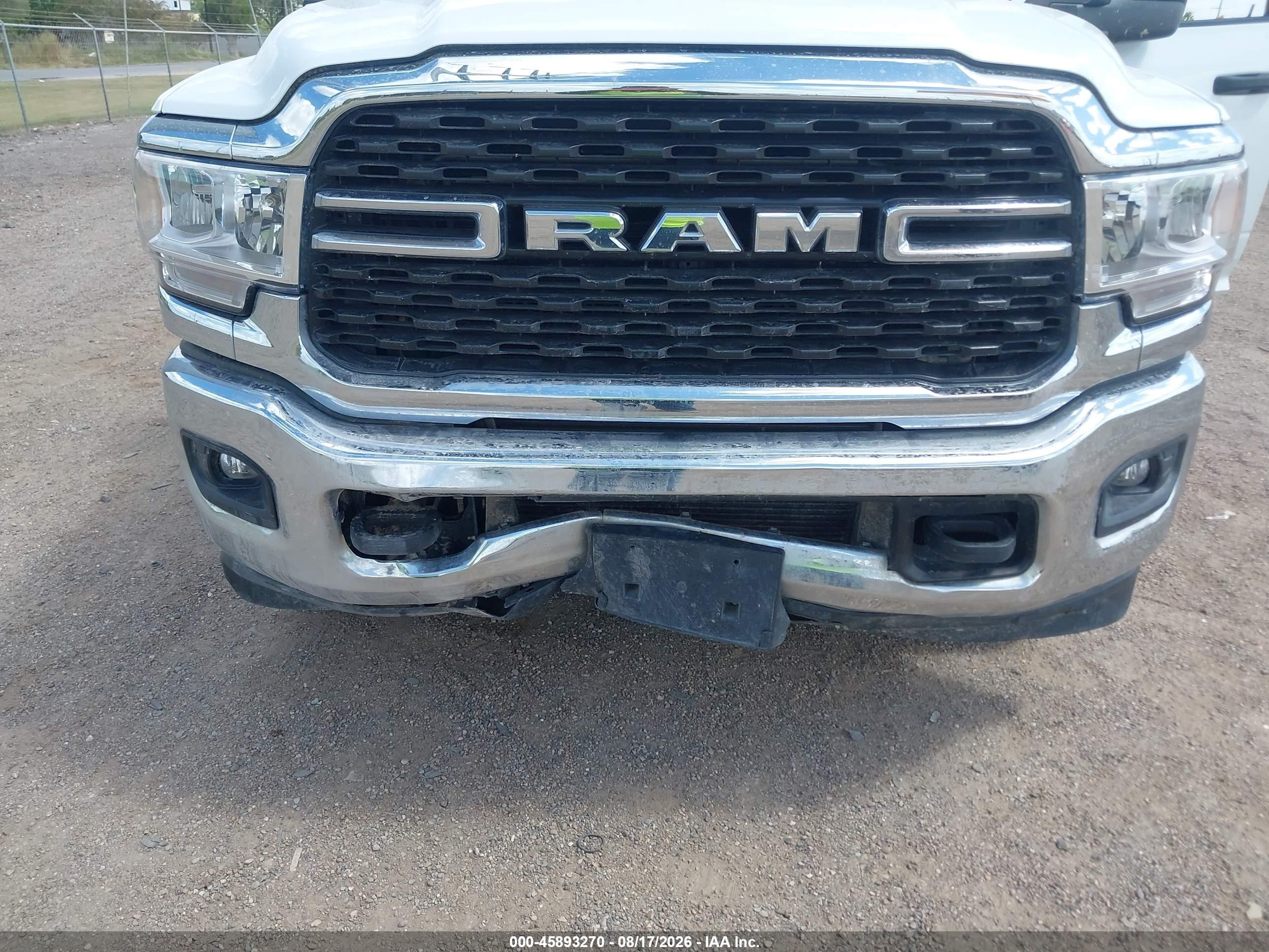 2024 Ram 2500 VIN 3C6UR5JL6RG340122 IAAI salvage auction — Front End, Enterprise Vehicles Clear Only (Texas), sold $33,500 on 2026-08-20 (photo 6)