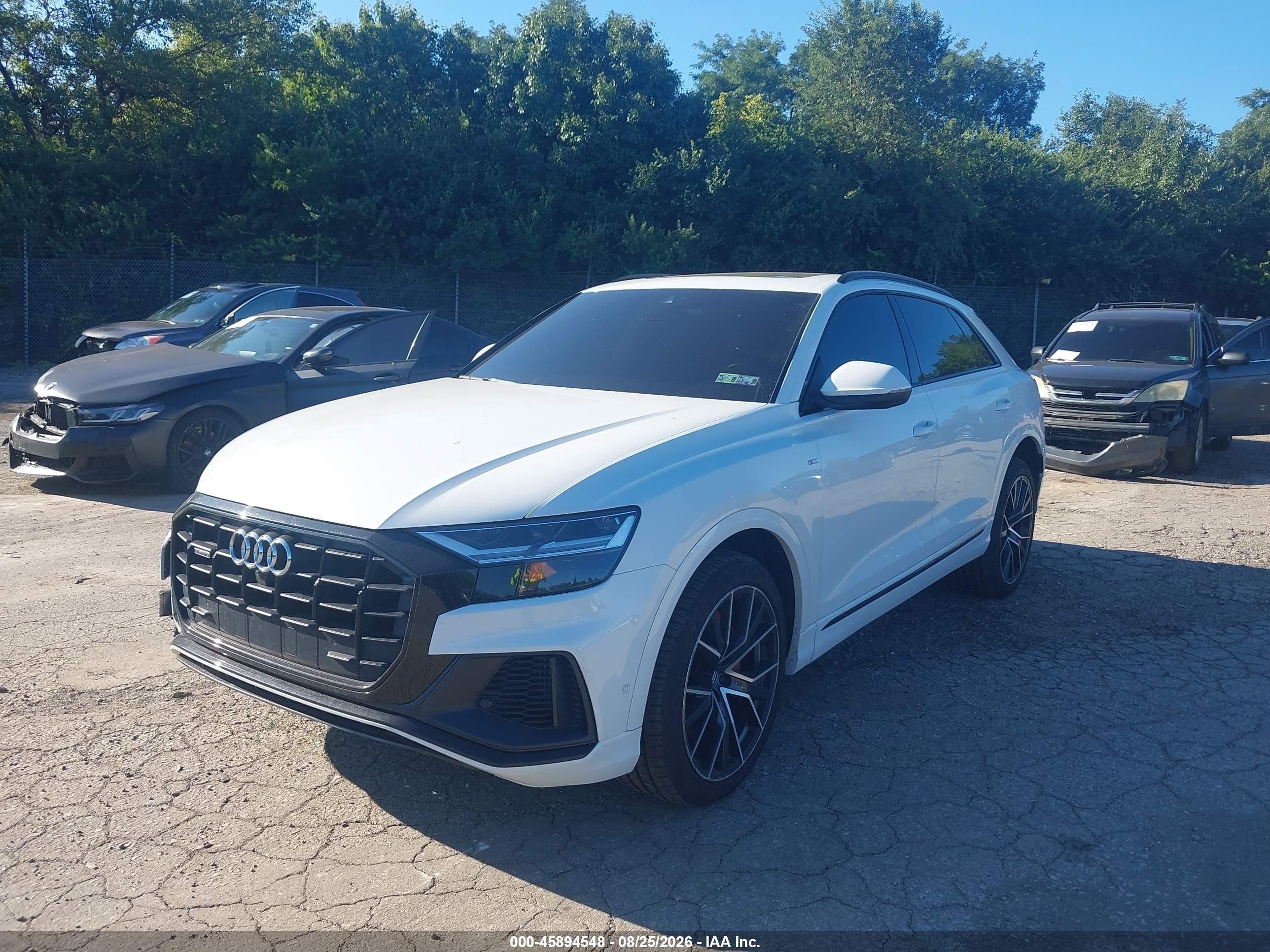 2019 Audi Q8 VIN WA1EVAF17KD025979 IAAI salvage auction — Side, Salvage (Pennsylvania), sold $20,600 on 2026-09-11 (photo 2)