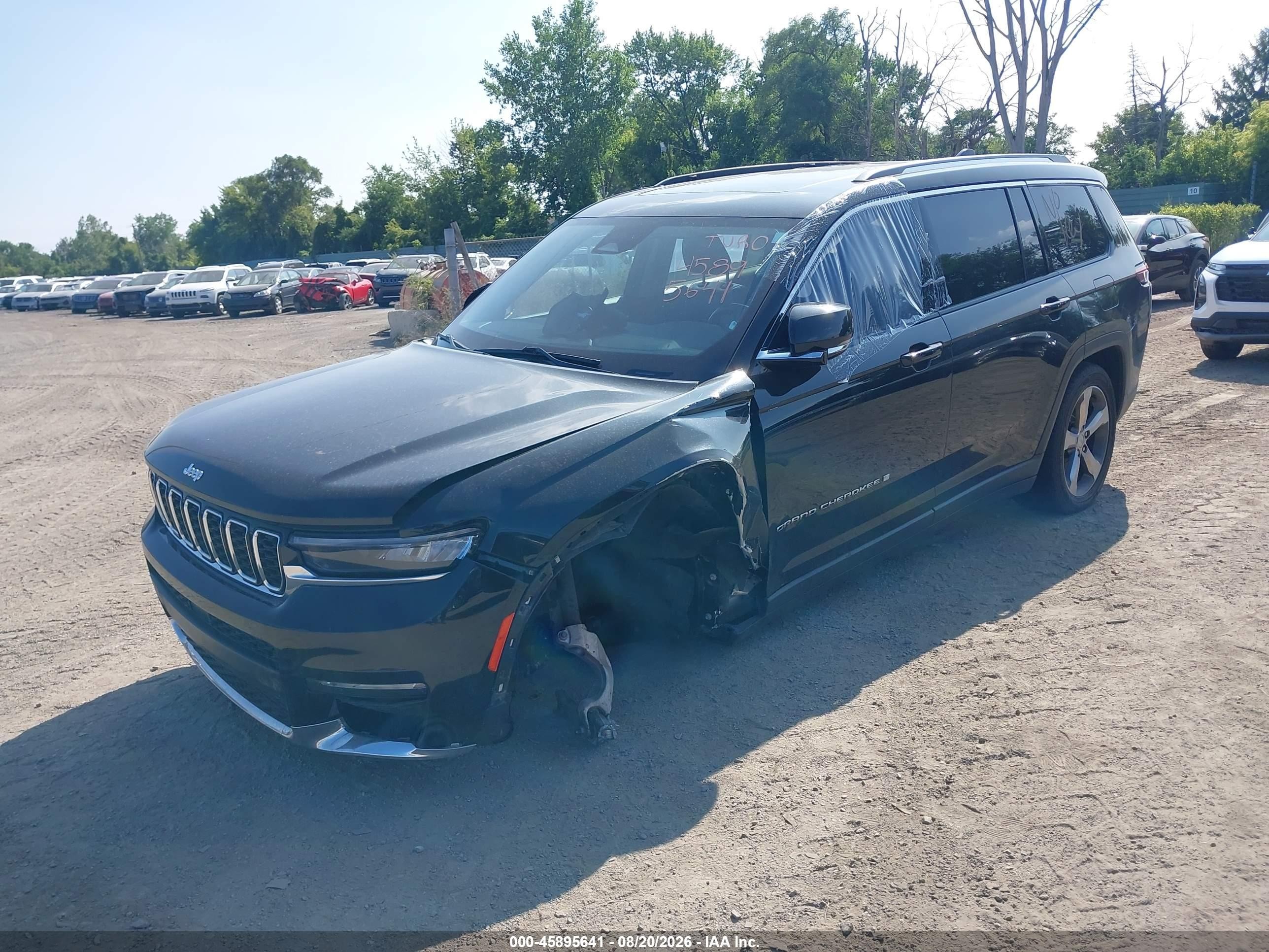 2022 Jeep Grand cherokee VIN 1C4RJKBG4N8525064 IAAI salvage auction — Front End, Salvage (Michigan), sold $7,400 on 2026-09-11 (photo 2)