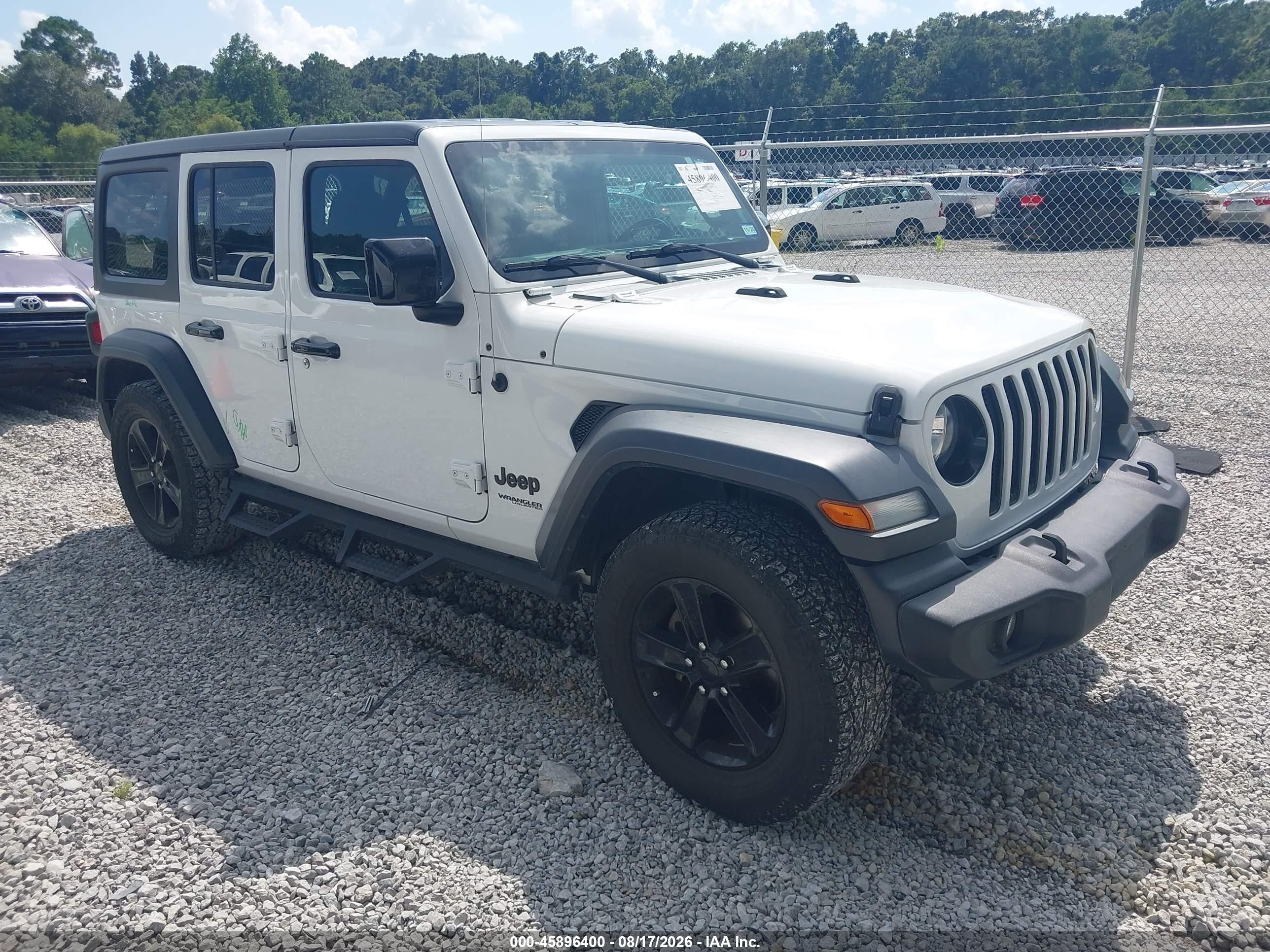 2020 Jeep Wrangler Unlimited VIN 1C4HJXDNXLW266819 — IAAI salvage auction photo