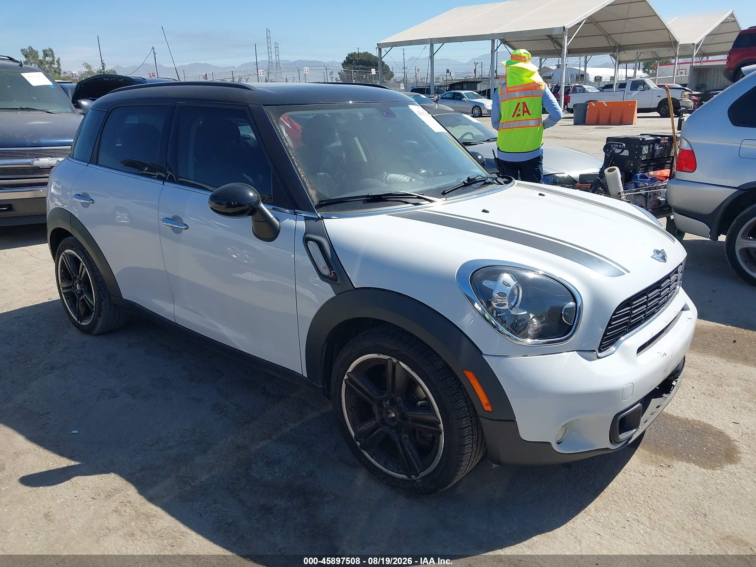 2013 Mini Countryman VIN WMWZC3C55DWP20823 IAAI salvage auction — Front End, Salvage (California), sold $1,550 on 2026-09-13 (photo 1)