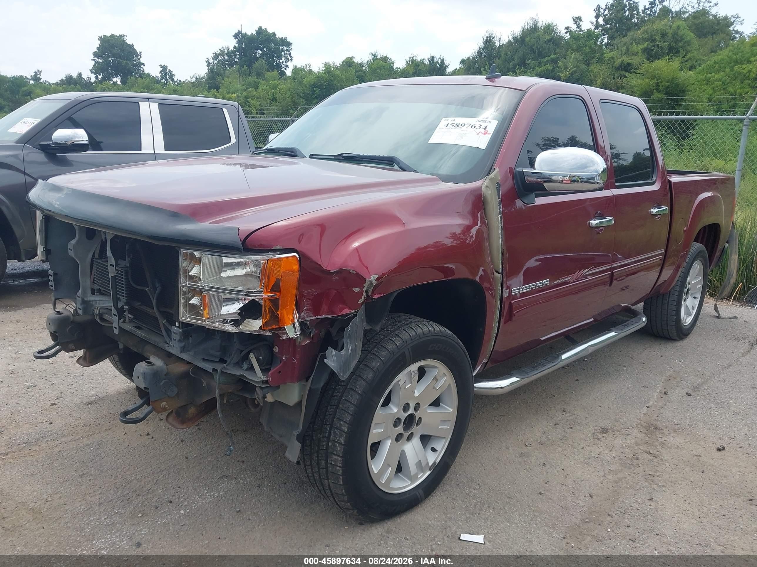 2008 Gmc SIERRA VIN 3GTEC13J78G312640 IAAI salvage auction — Front End, Salvage (Louisiana), sold $2,350 on 2026-09-26 (photo 2)