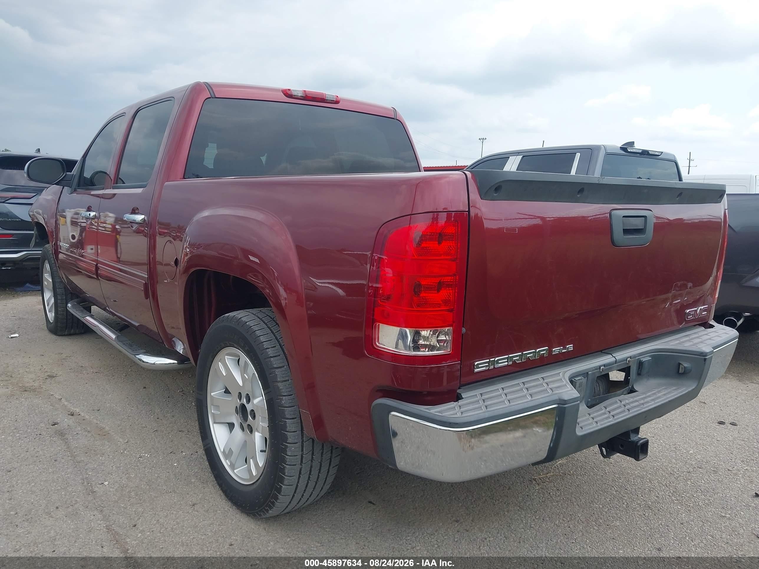 2008 Gmc SIERRA VIN 3GTEC13J78G312640 IAAI salvage auction — Front End, Salvage (Louisiana), sold $2,350 on 2026-09-26 (photo 3)