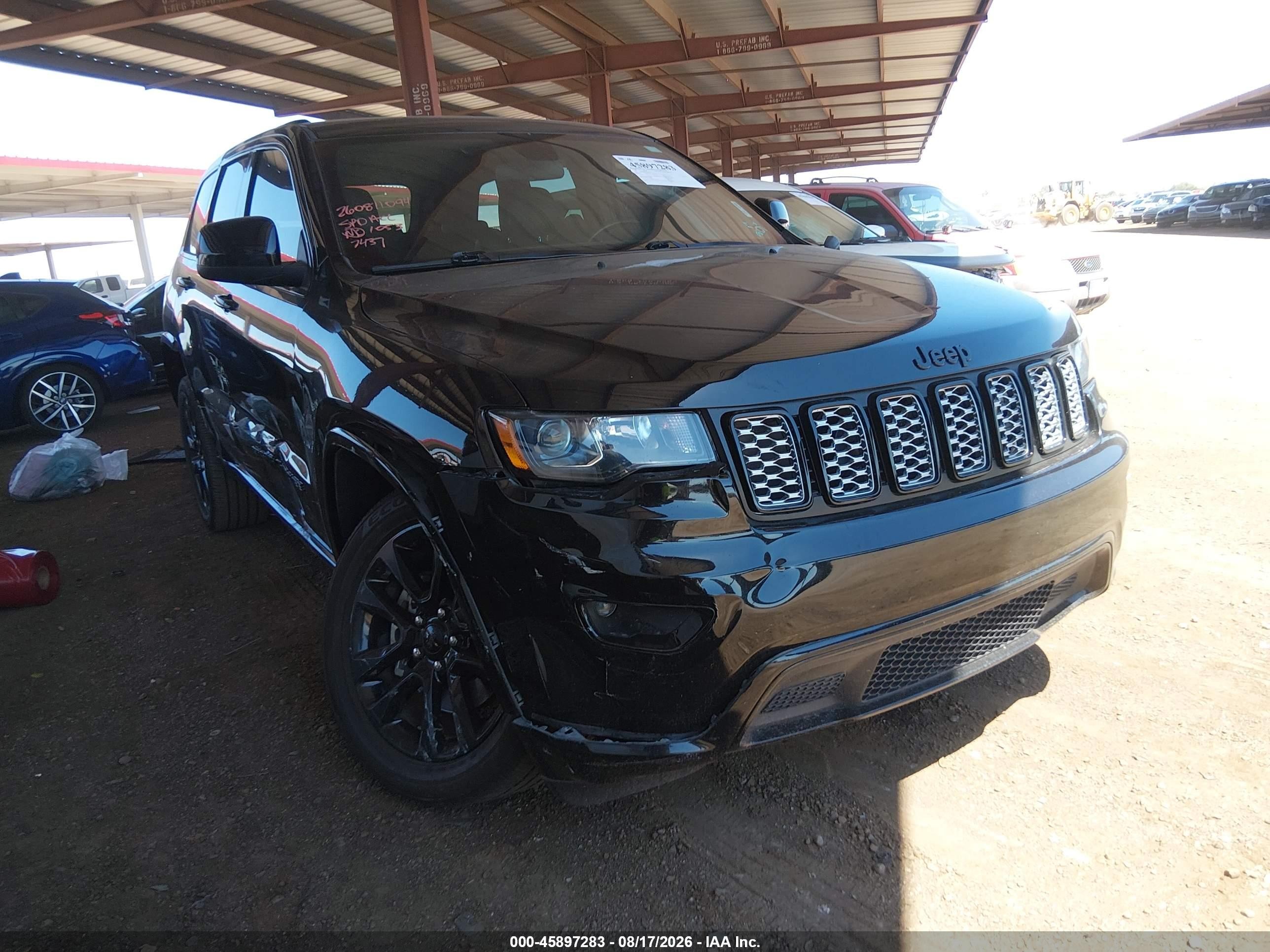 2021 Jeep Grand Cherokee VIN 1C4RJFAG9MC827437 — IAAI salvage auction photo