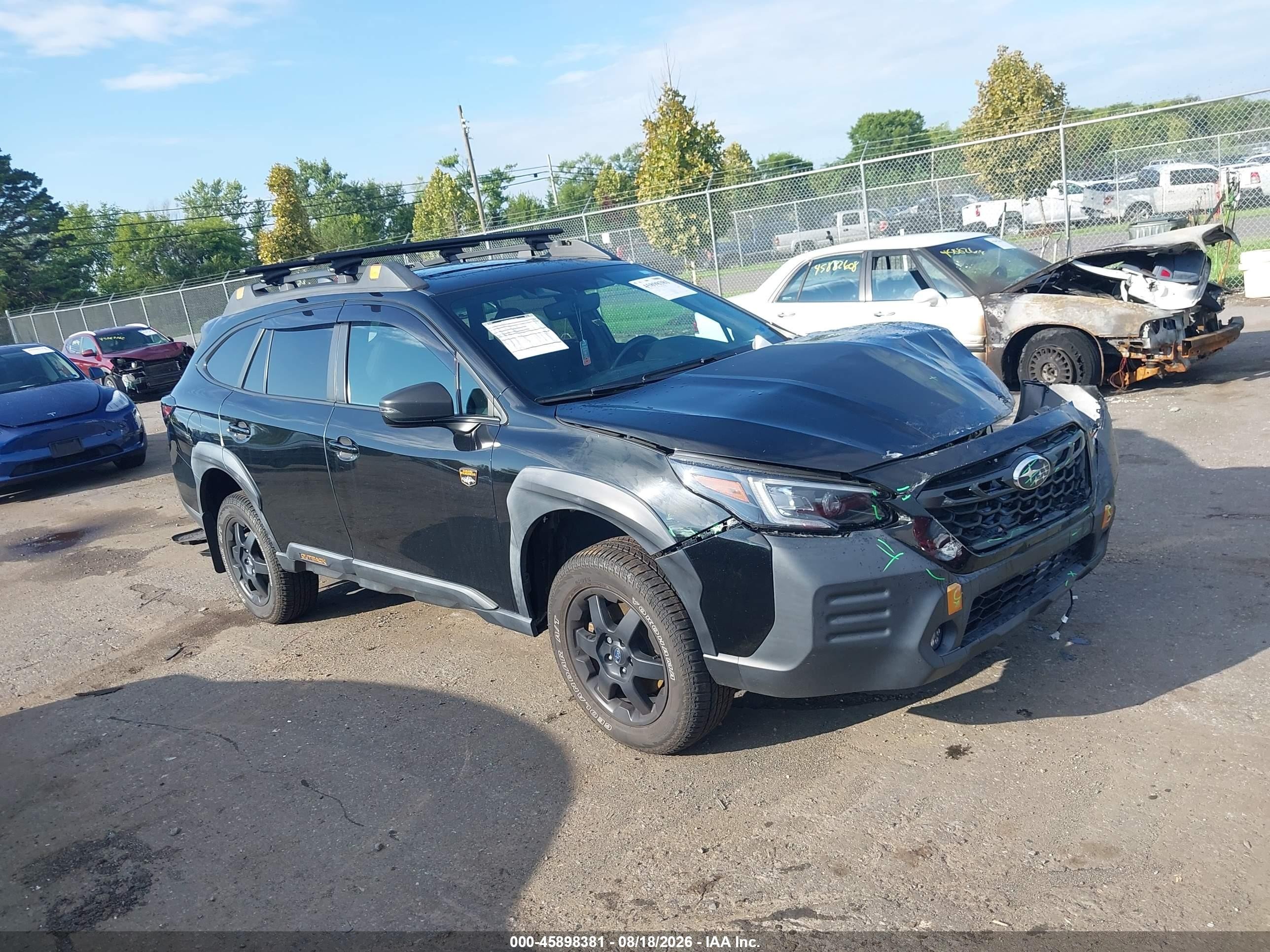 2023 Subaru Outback VIN 4S4BTGUDXP3200586 IAAI salvage auction — Front End, Salvage (Virginia), sold $8,700 on 2026-09-25 (photo 1)
