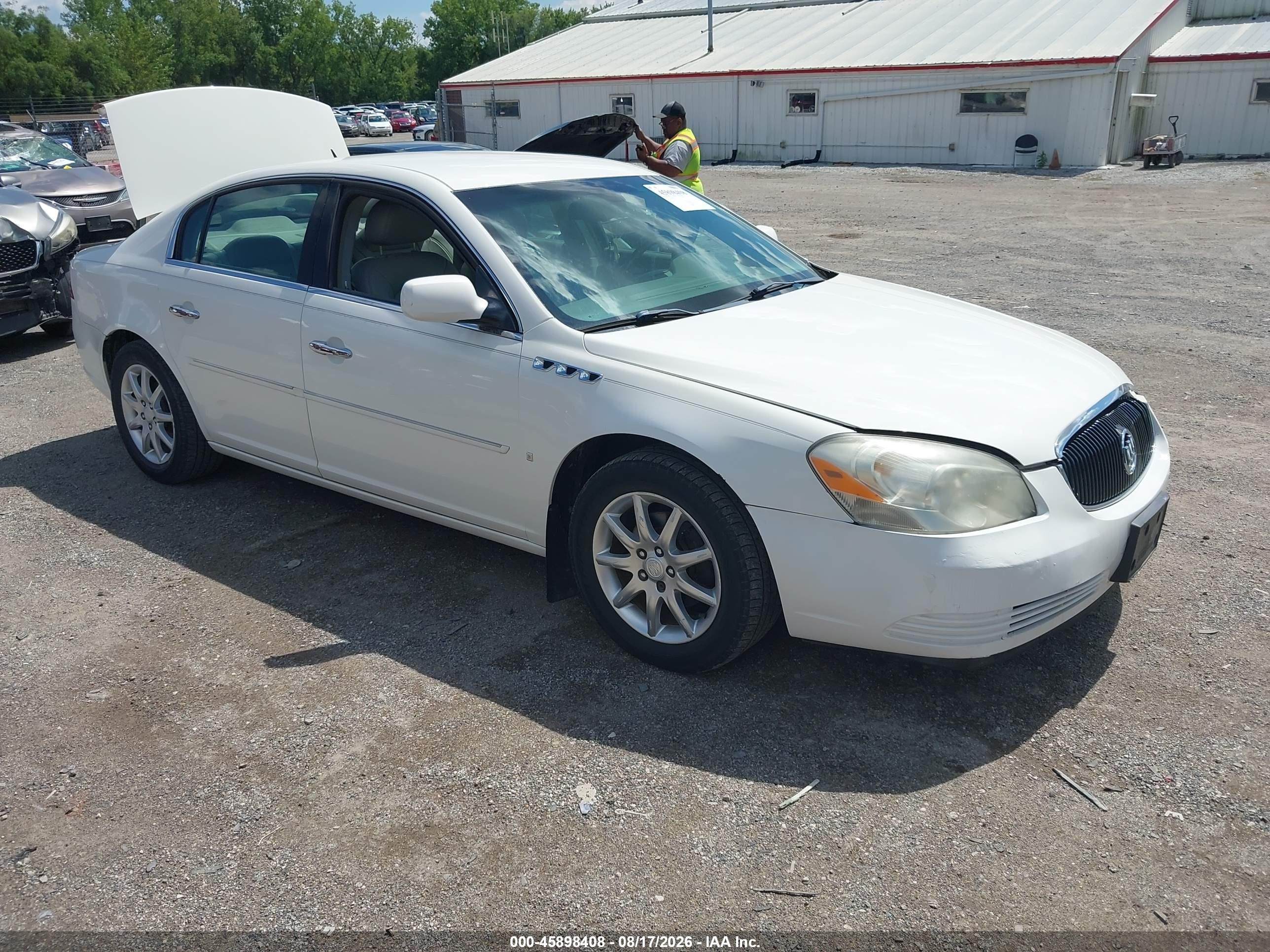 2008 Buick Lucerne VIN 1G4HD57208U125561 IAAI salvage auction — Front End, Wait Title, sold $575 on 2026-09-21 (photo 1)