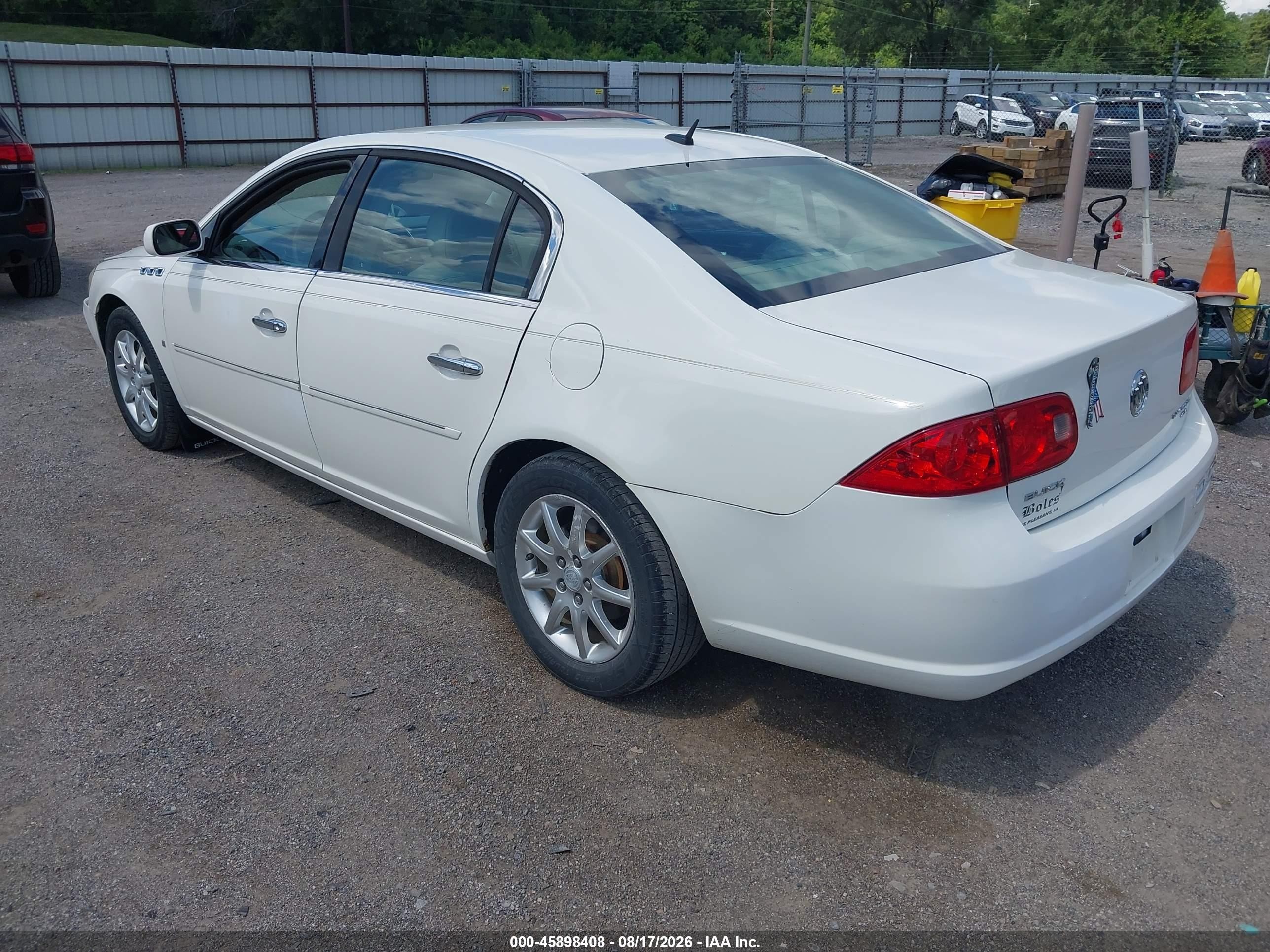 2008 Buick Lucerne VIN 1G4HD57208U125561 IAAI salvage auction — Front End, Wait Title, sold $575 on 2026-09-21 (photo 3)
