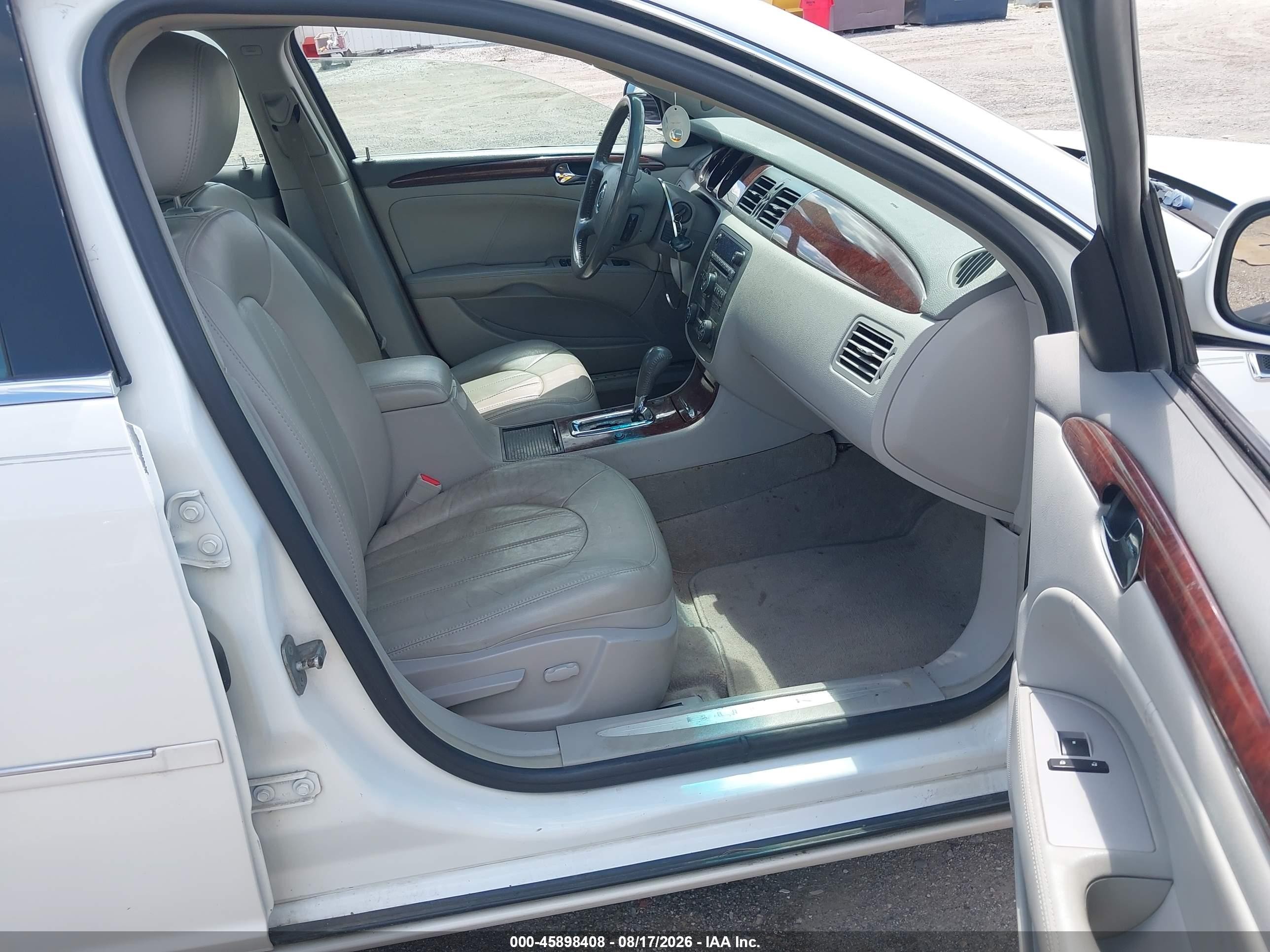 2008 Buick Lucerne VIN 1G4HD57208U125561 IAAI salvage auction — Front End, Wait Title, sold $575 on 2026-09-21 (photo 5)